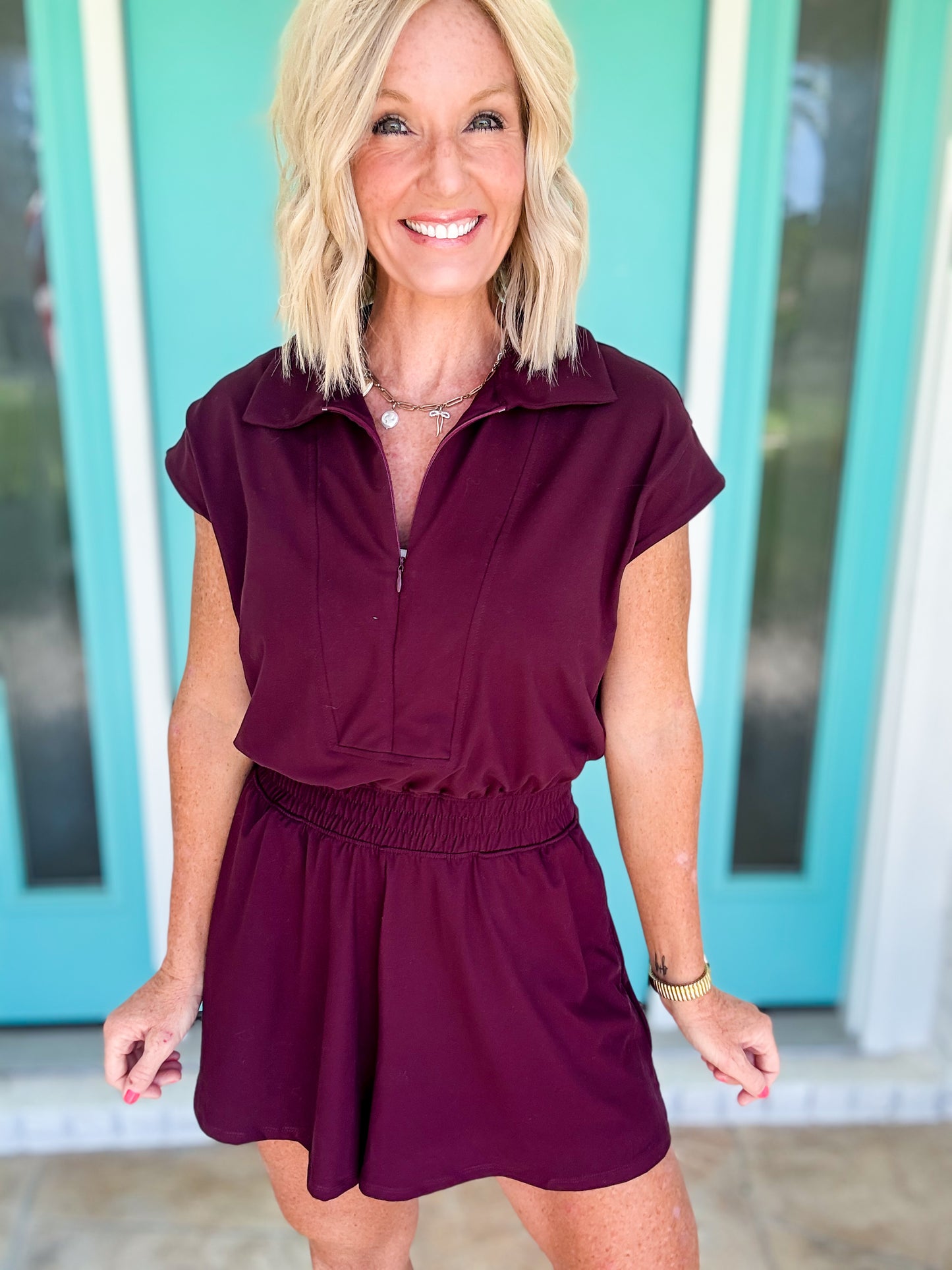 Because It's Buttery Soft Romper -- Wine