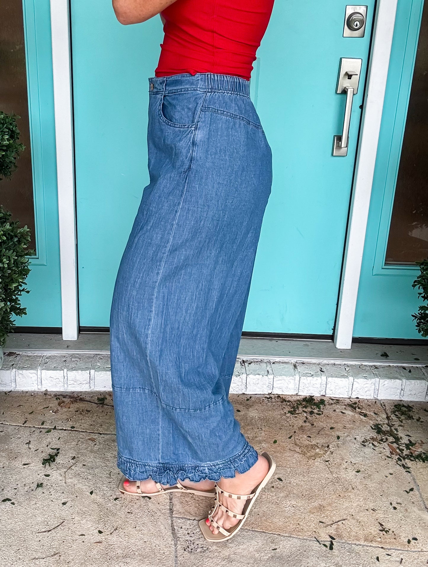 Flutter Hem Pants