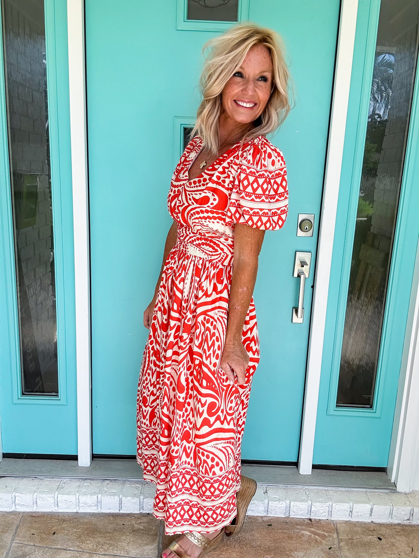 Red Blossom Dress