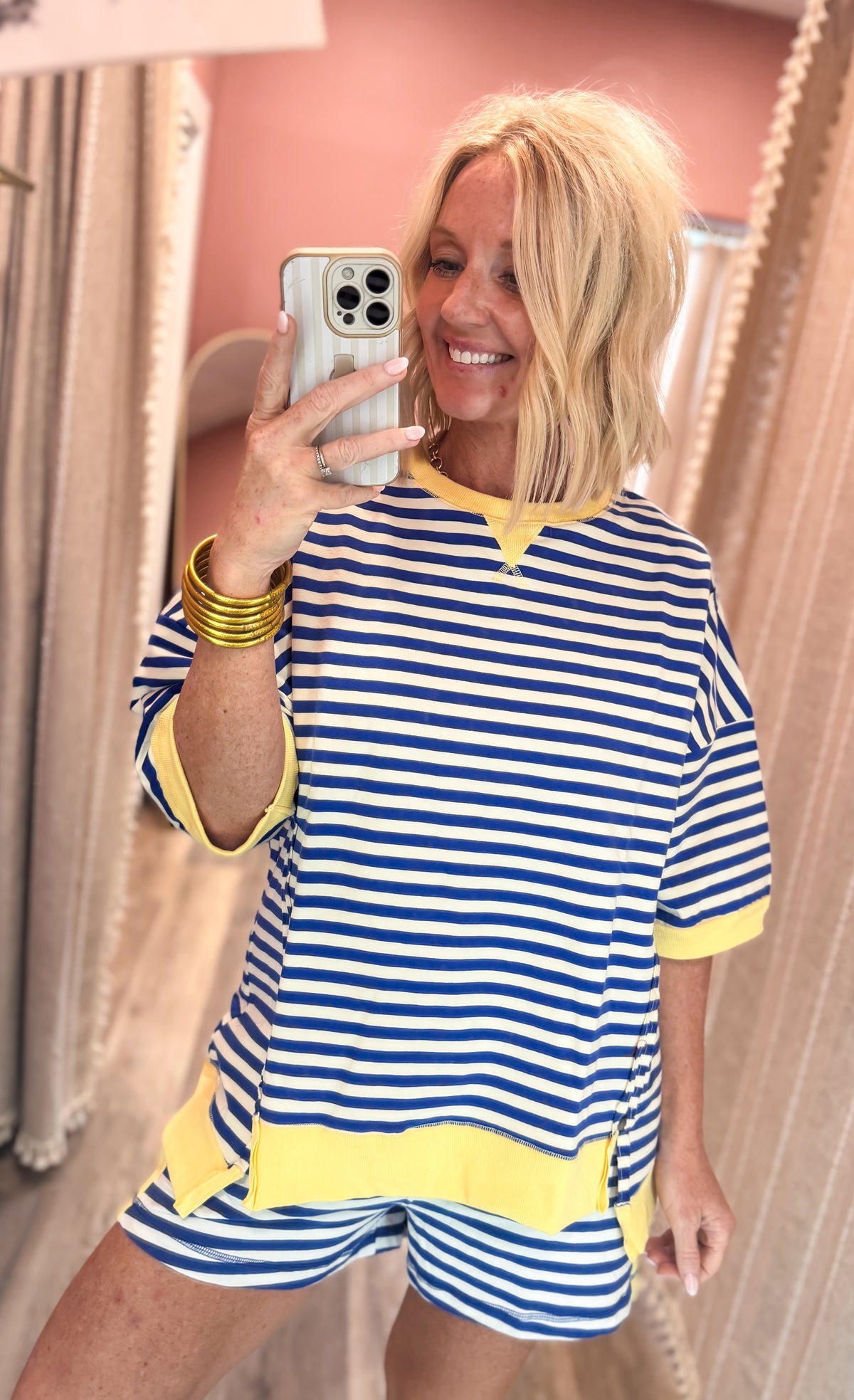 The Blues Stripe Top