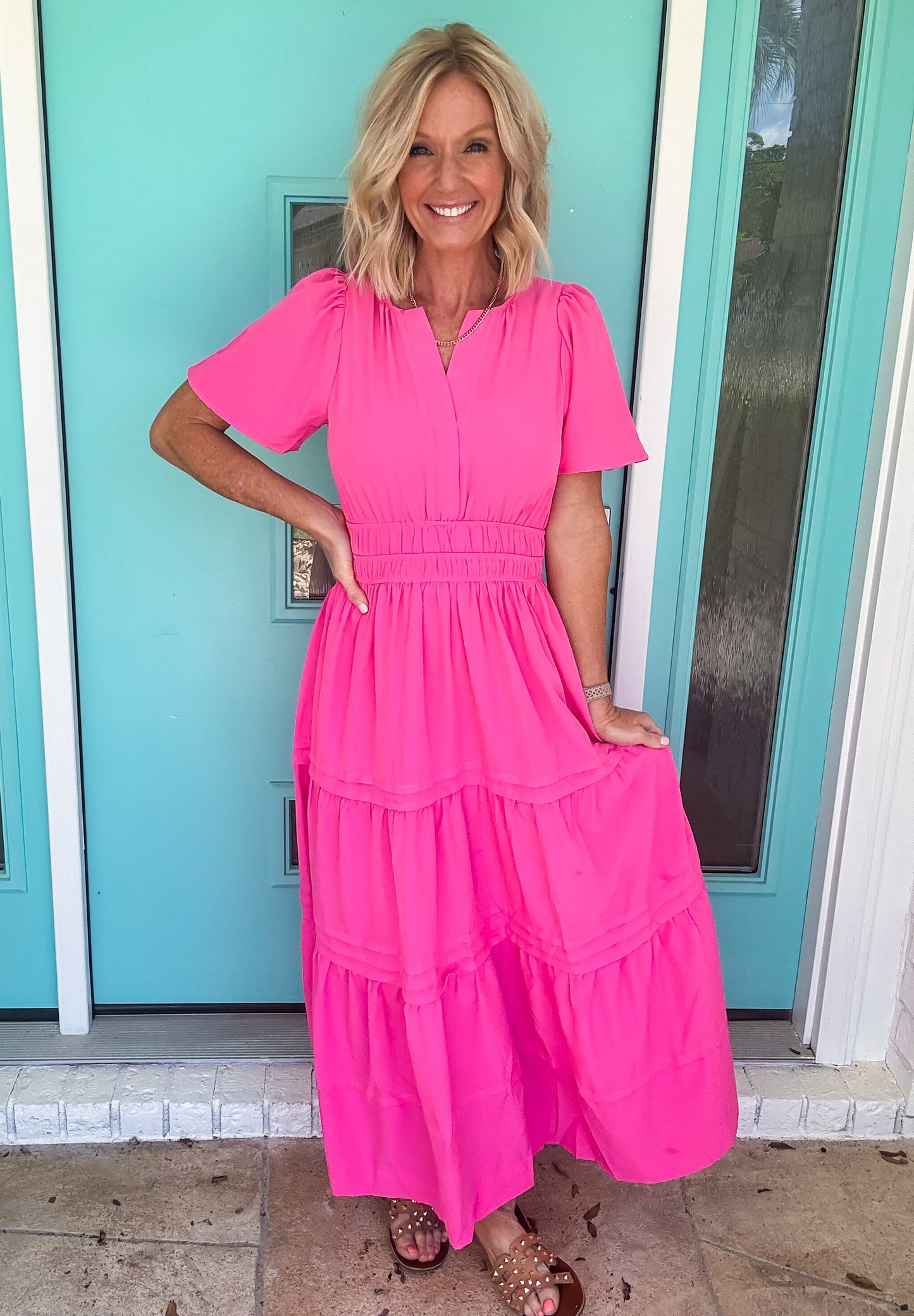 Fuchsia Flow Dress