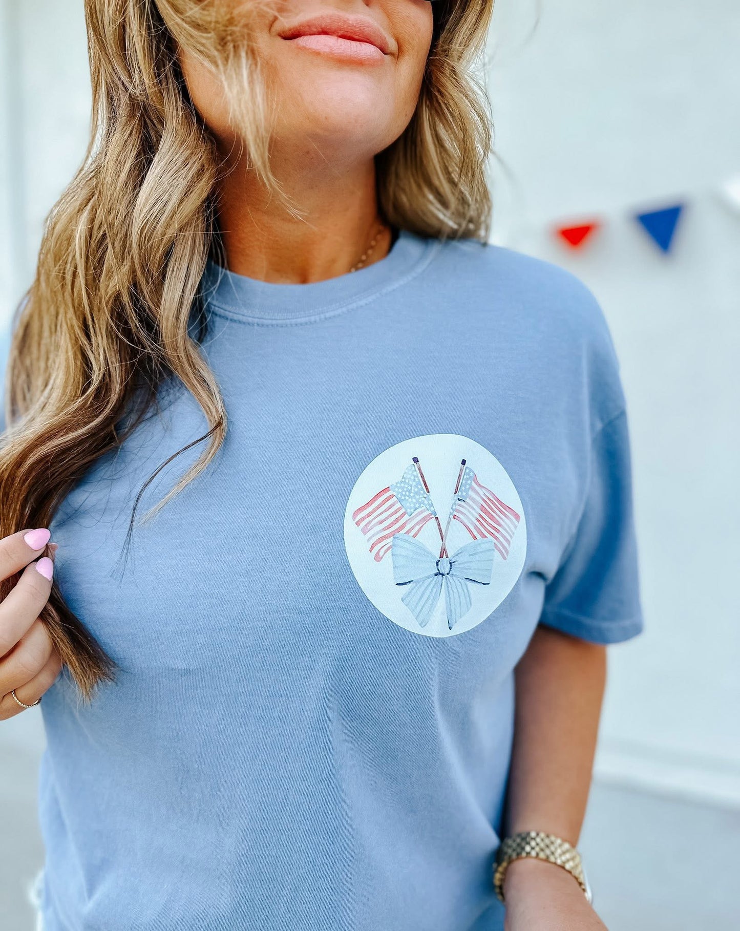 Loves Jesus & America Too Tee