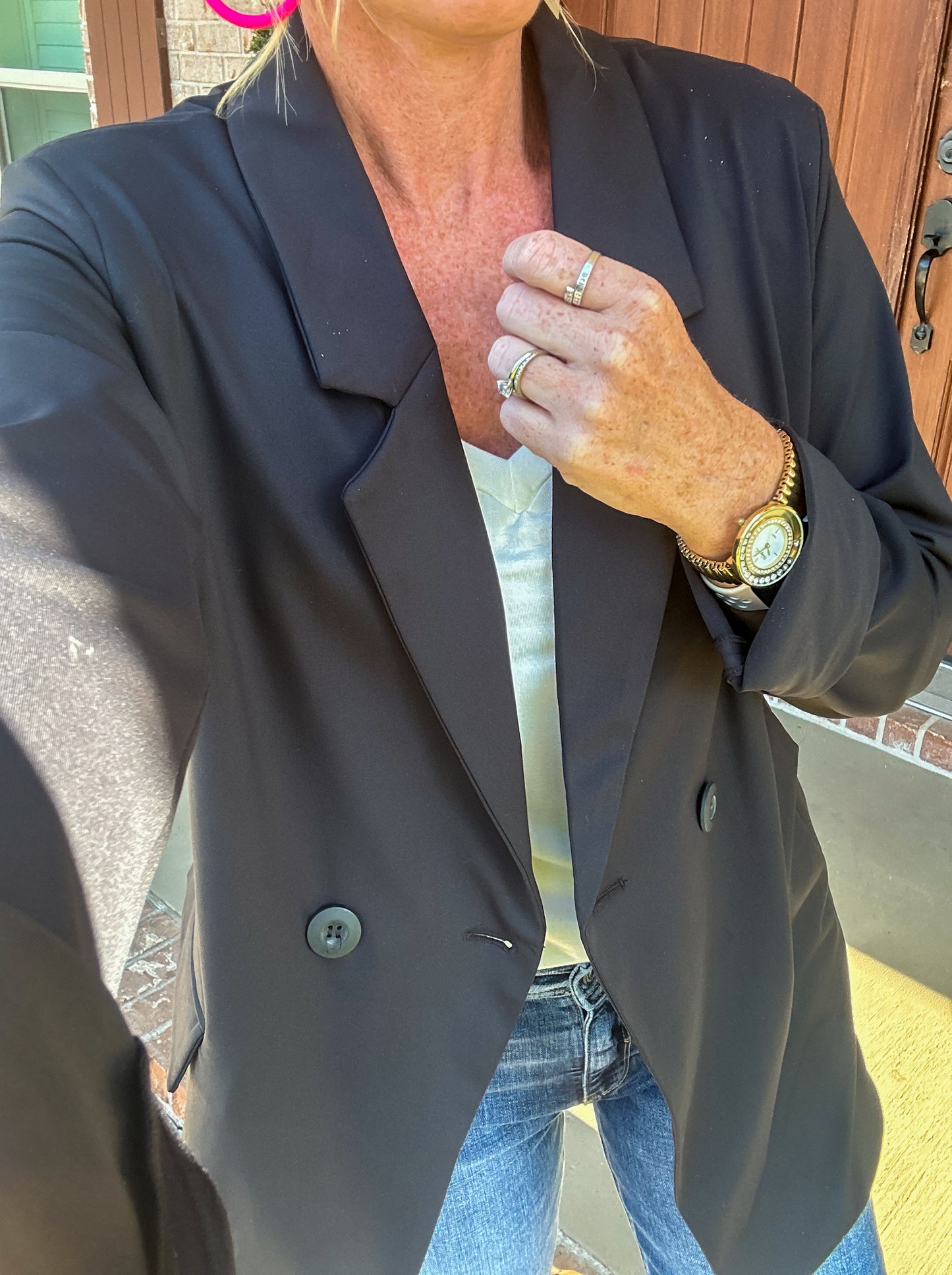Oversized Mono B Blazer Jacket