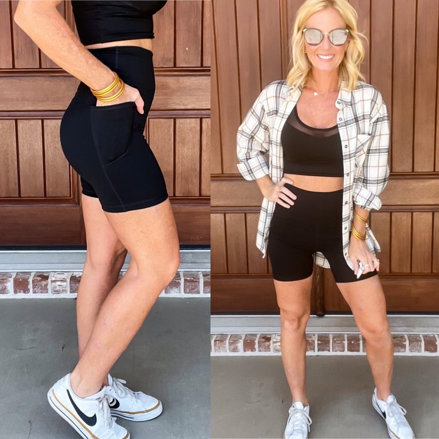 Tummy Control Biker Shorts w/ Pockets *Twenty 17 brand
