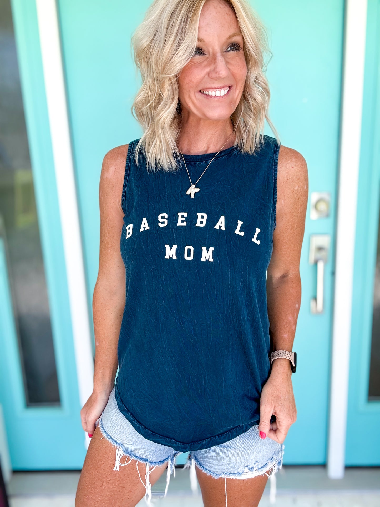 BASEBALL MOM GRAPHIC TANK