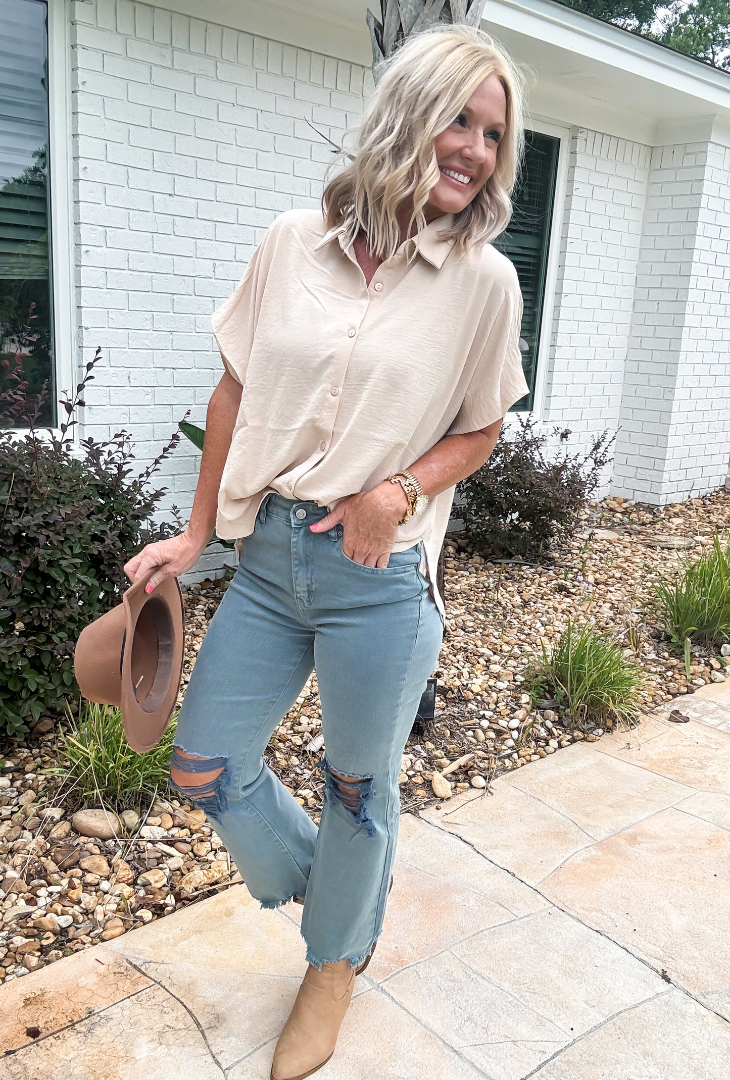 Button Up Grace Top
