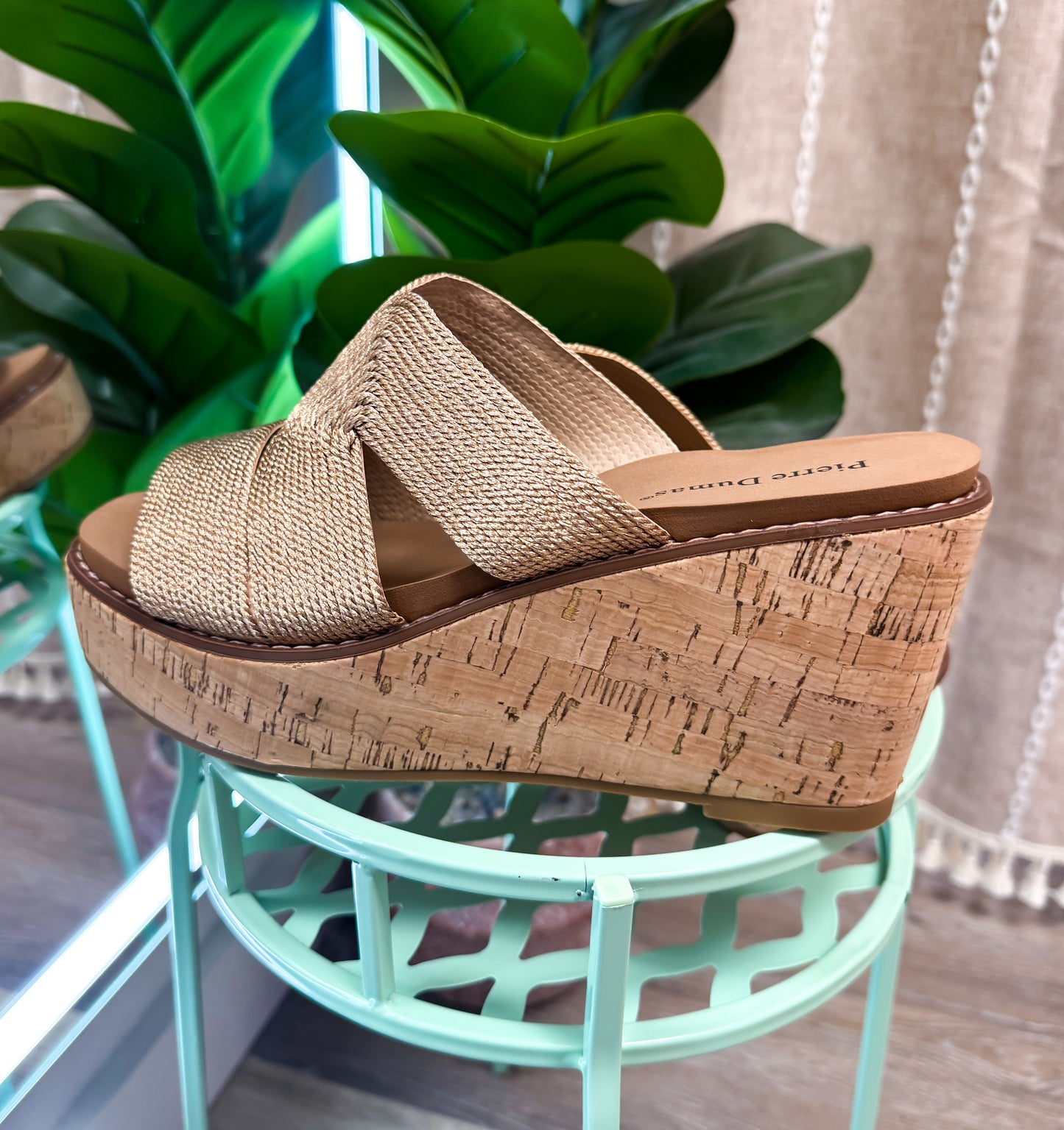 The Flynn Gold Wedge Sandals