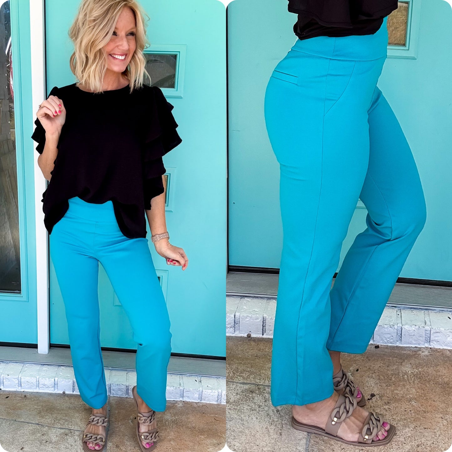 The Bella Flex Straight Dress Pants *stretch*