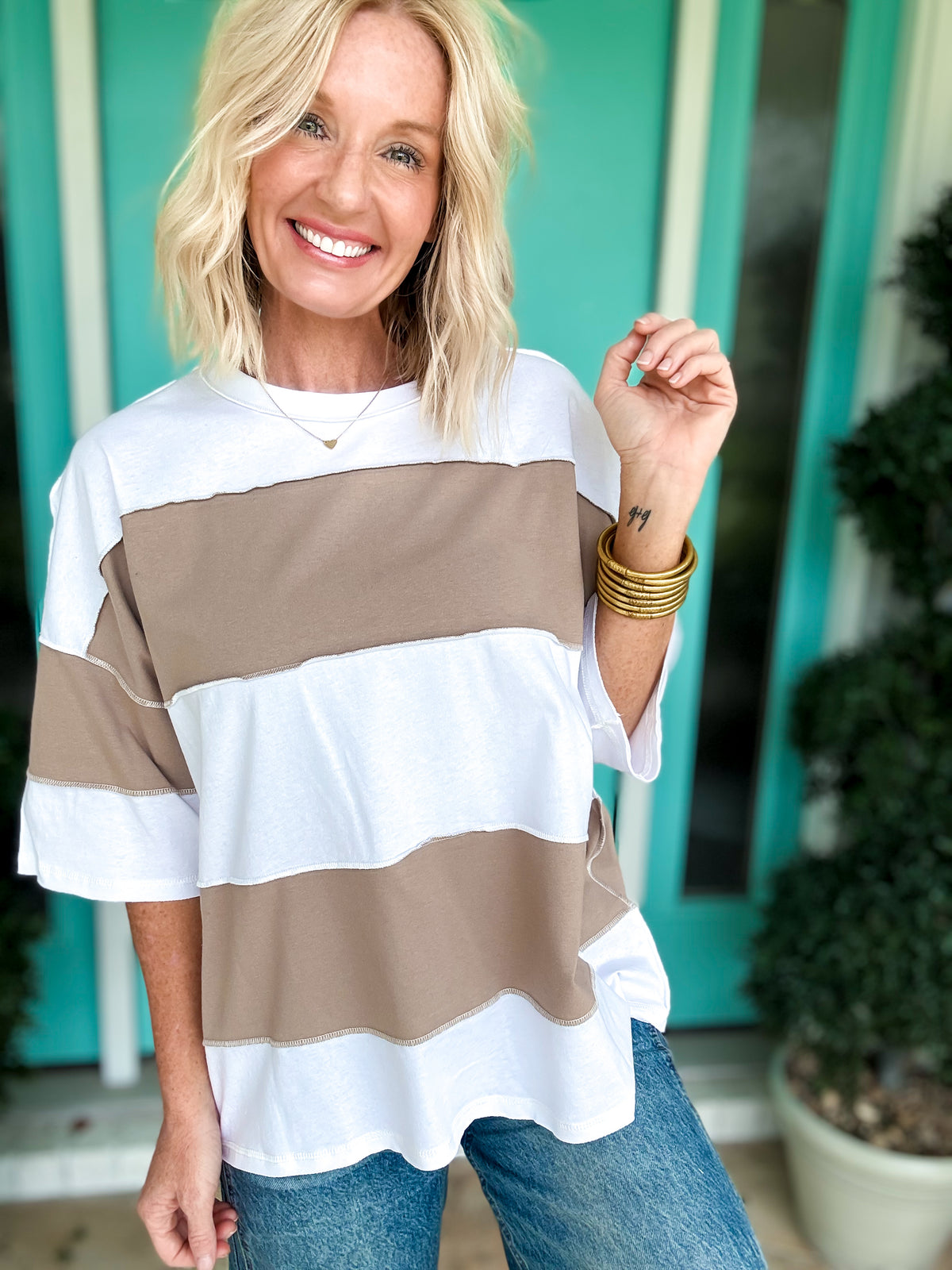 Kayla Color Block Tee