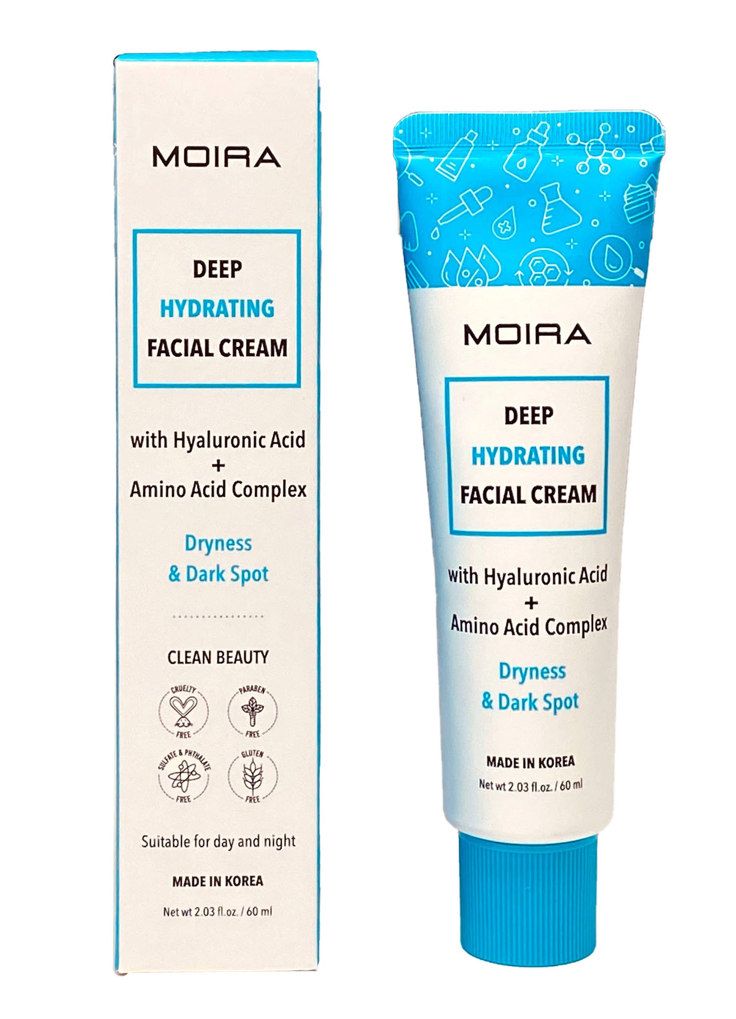 Facial Cream 1-Deep Hydrating w/Hyaluronic Acid & Amino Acid
