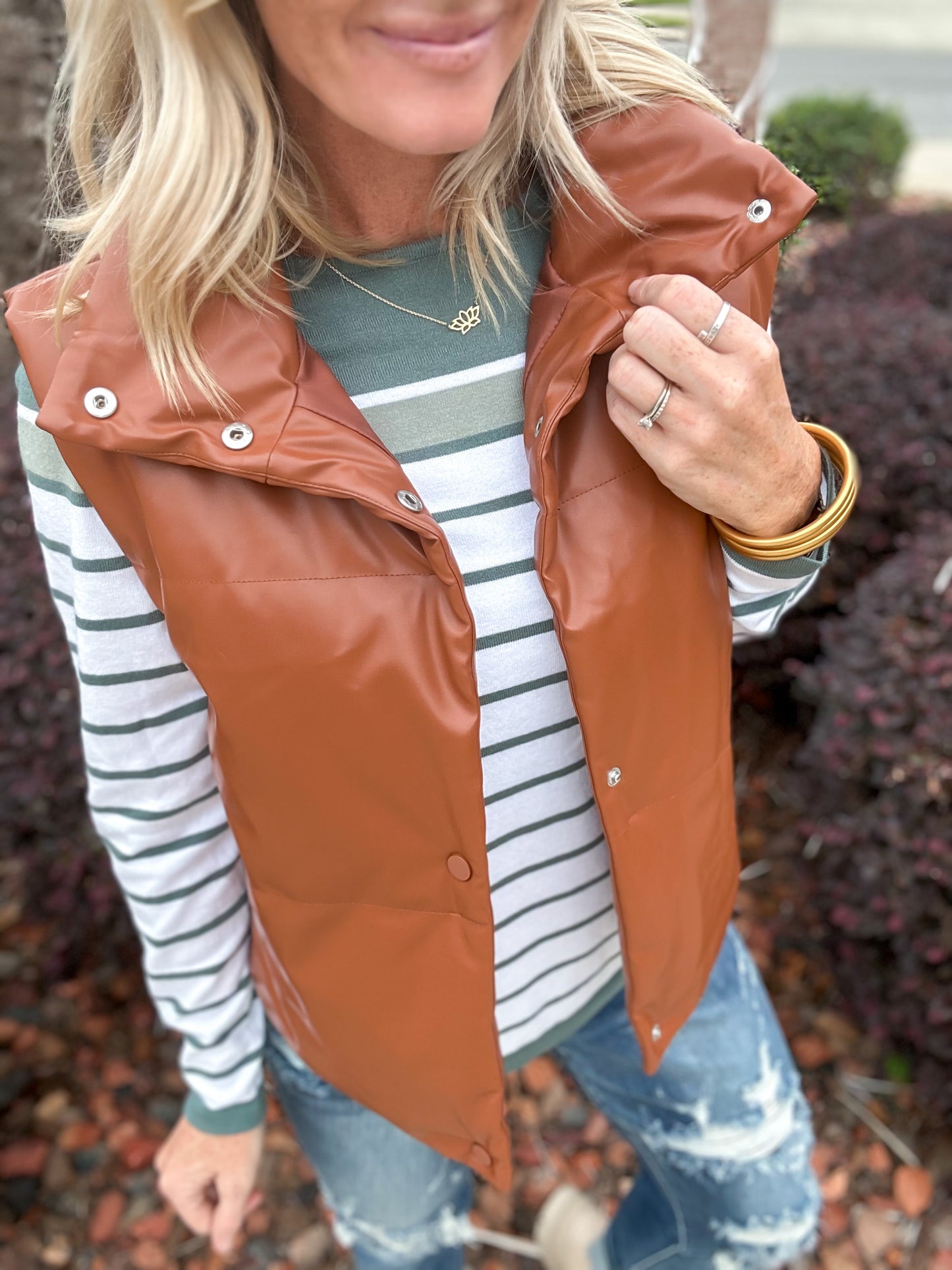 Believe it Boat Neck Color Block Stripe Top