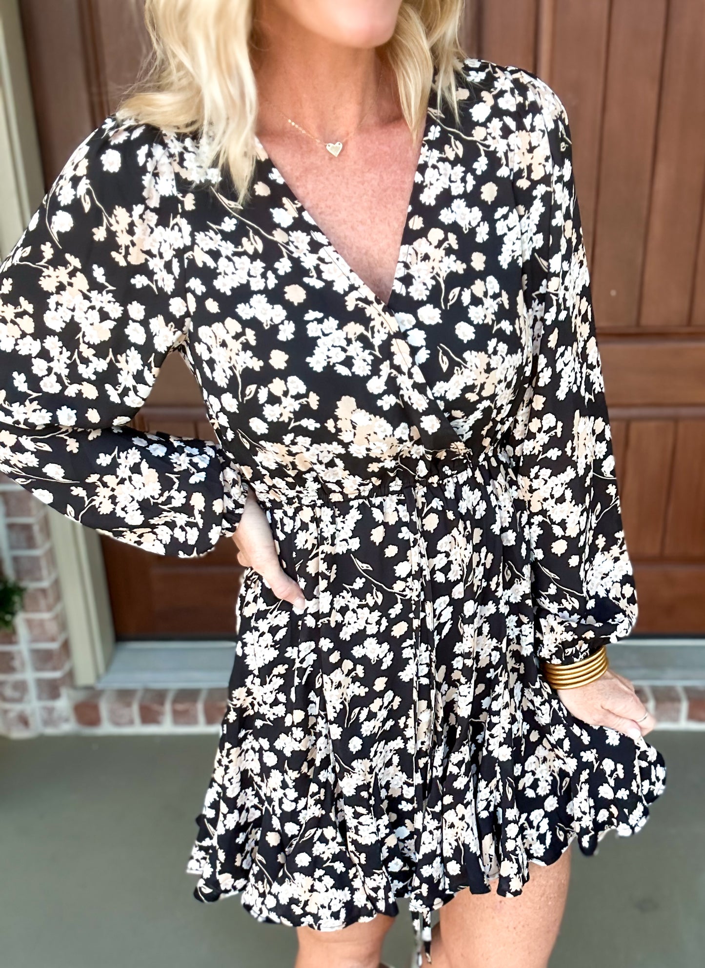 Feel The Fall Flowers Dress