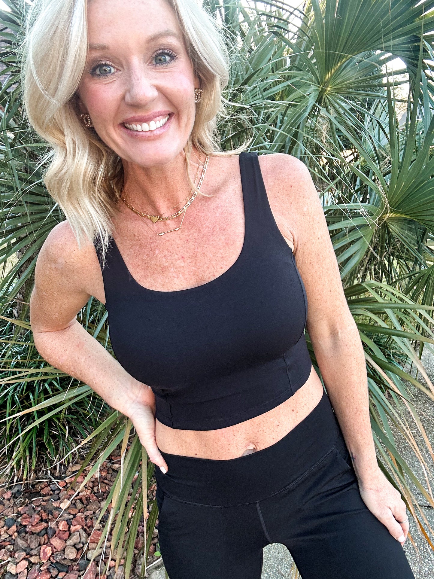 Classic Built-In Bra Cropped Tank w/Sewn in Pads -- Twenty 17 Brand