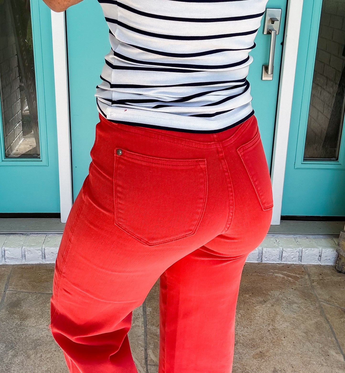 Ruby Red Judy Blue Crop Jeans