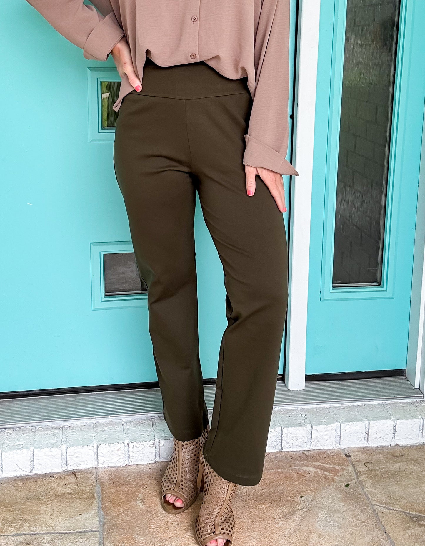 The Bella Flex Straight Dress Pants *stretch*
