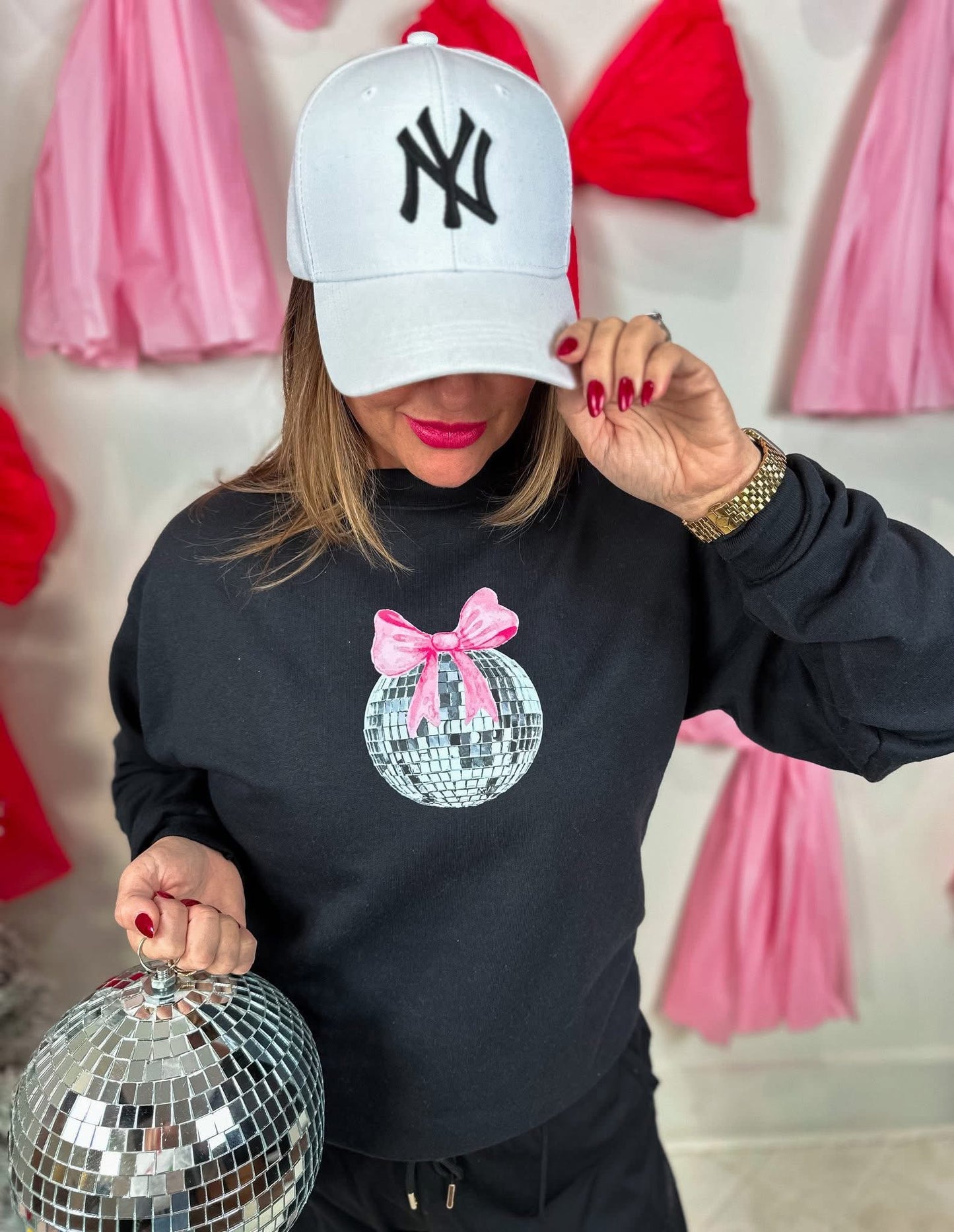 Discos & Bows Sweatshirt