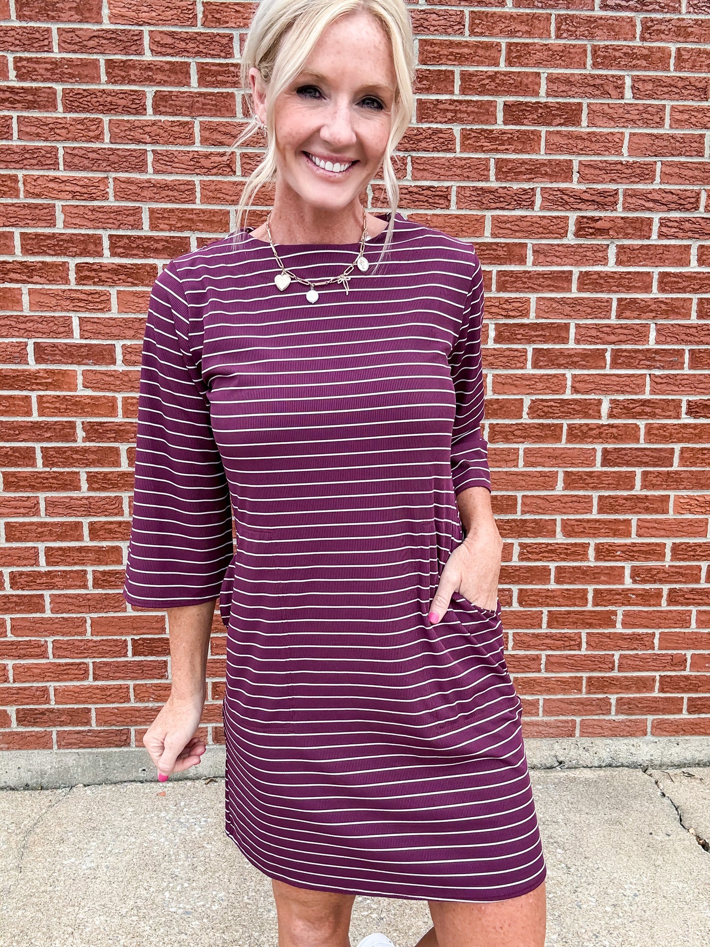 Falling Lines Dress