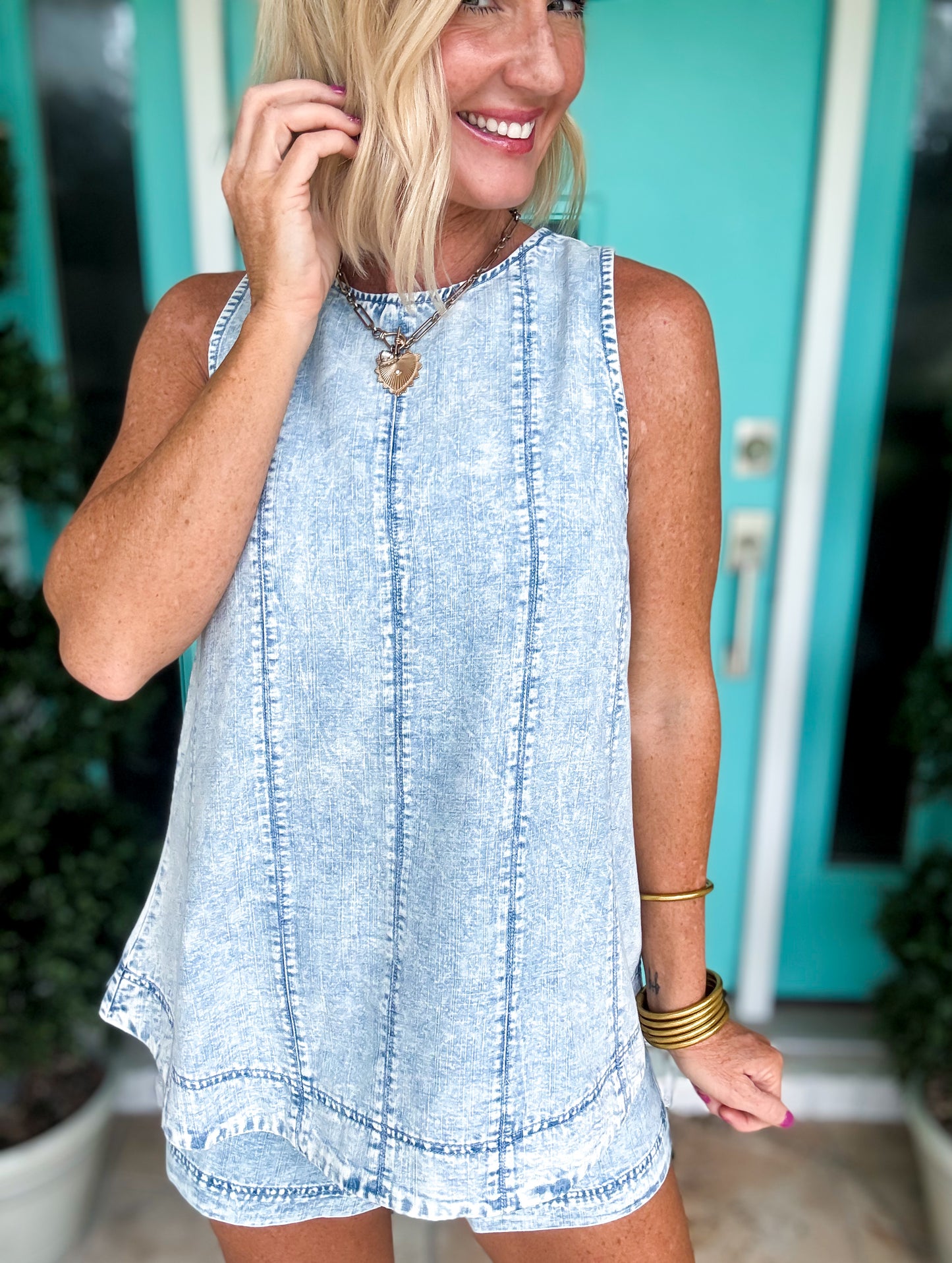 Catch The Breeze Denim Set