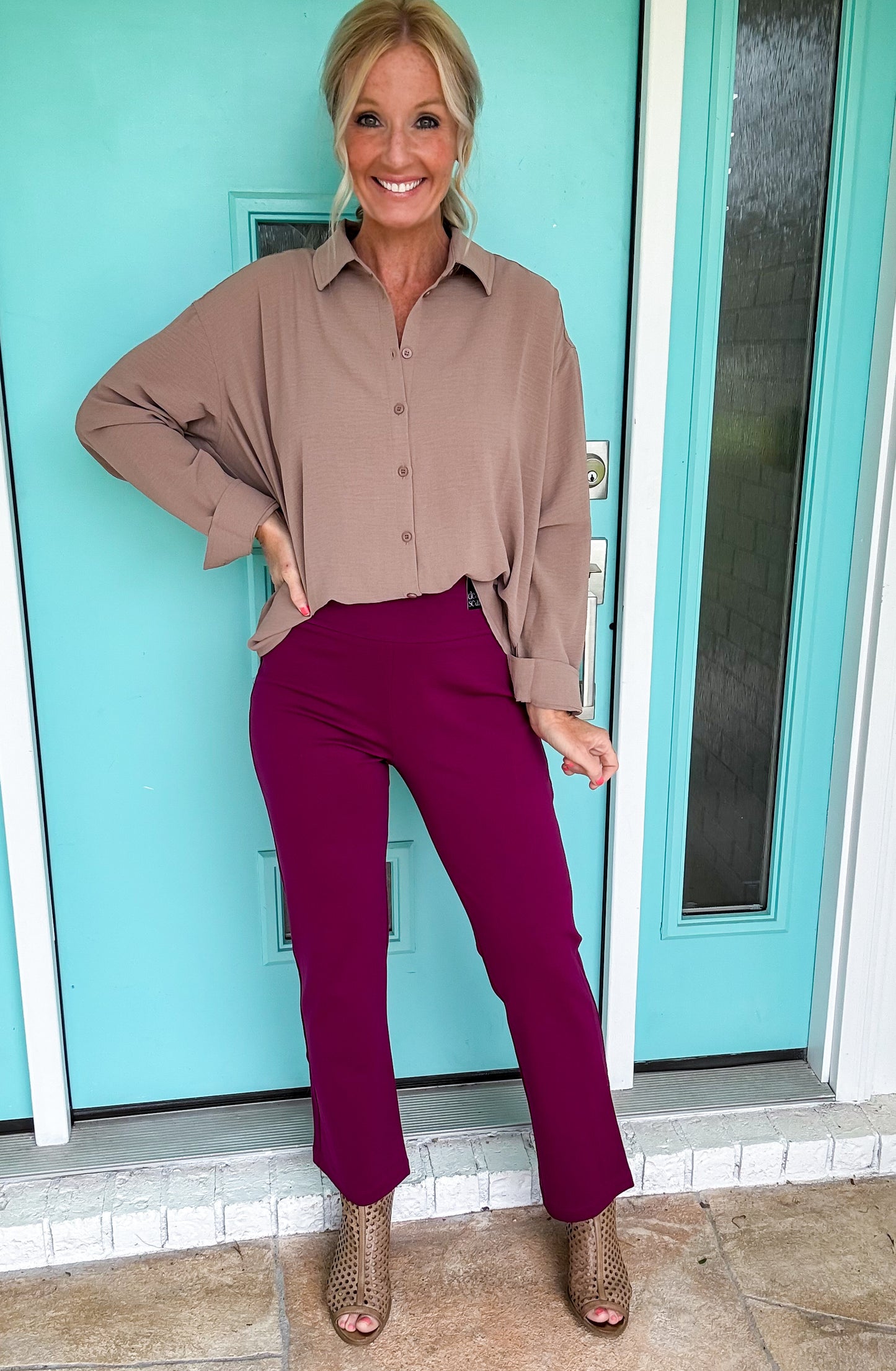 The Bella Flex Straight Dress Pants *stretch*