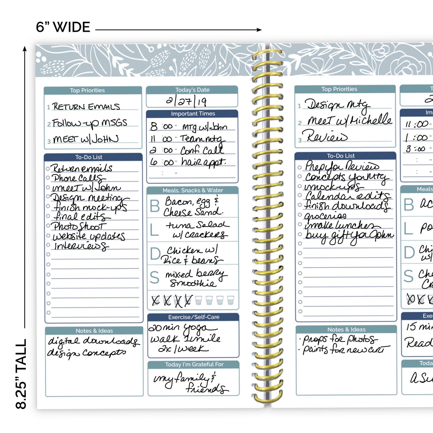 Notes, Goals, & To Do Bounded Book