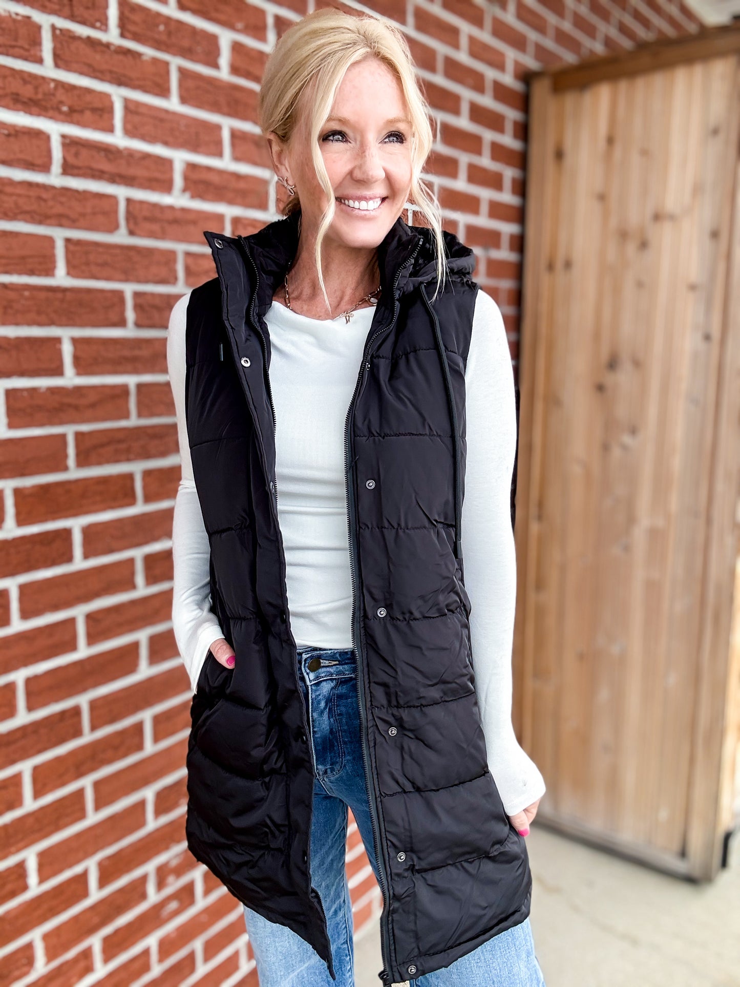 All Day Warmth Longline Puffer Vest