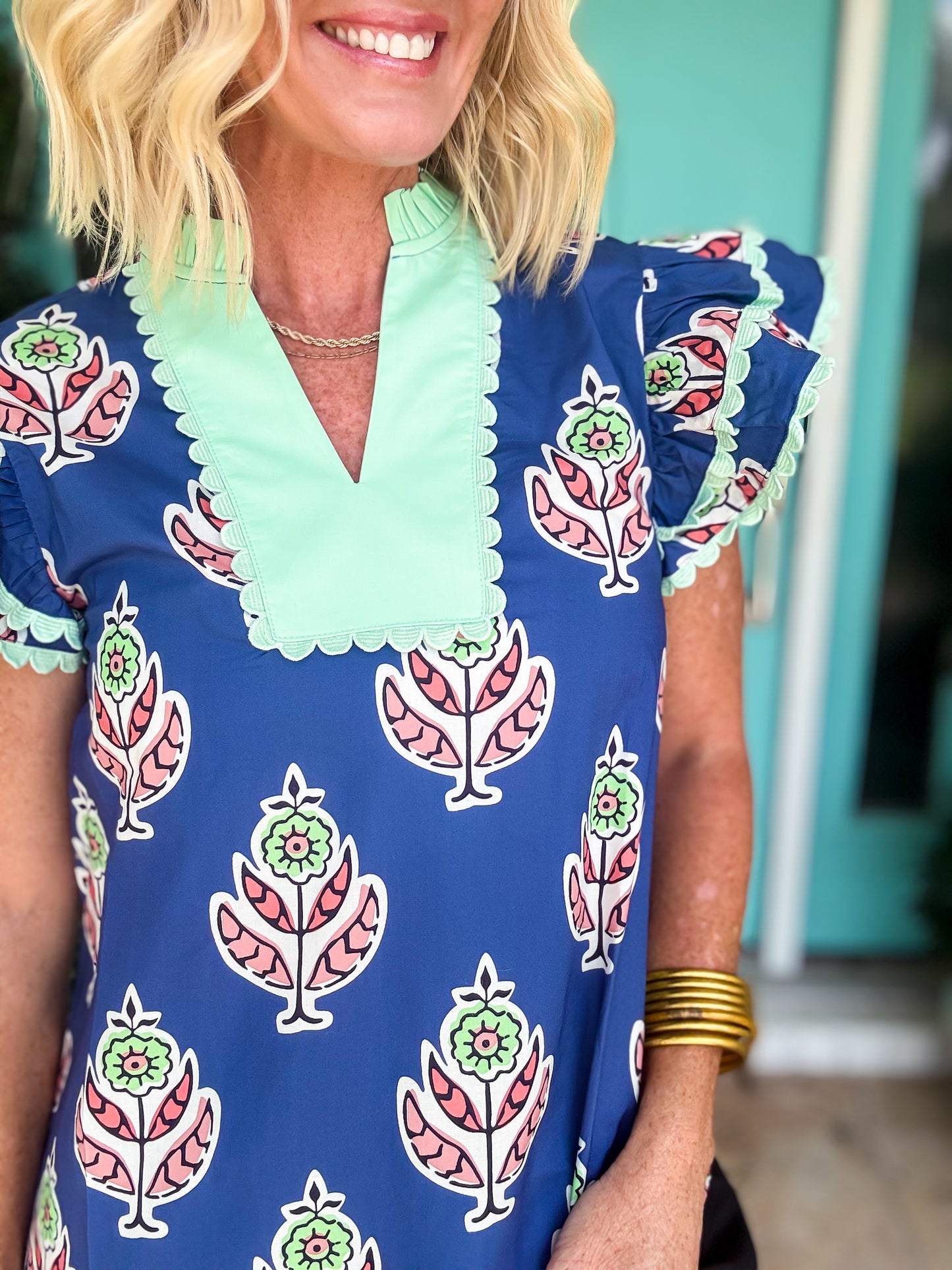 Blooming Scallop Blouse