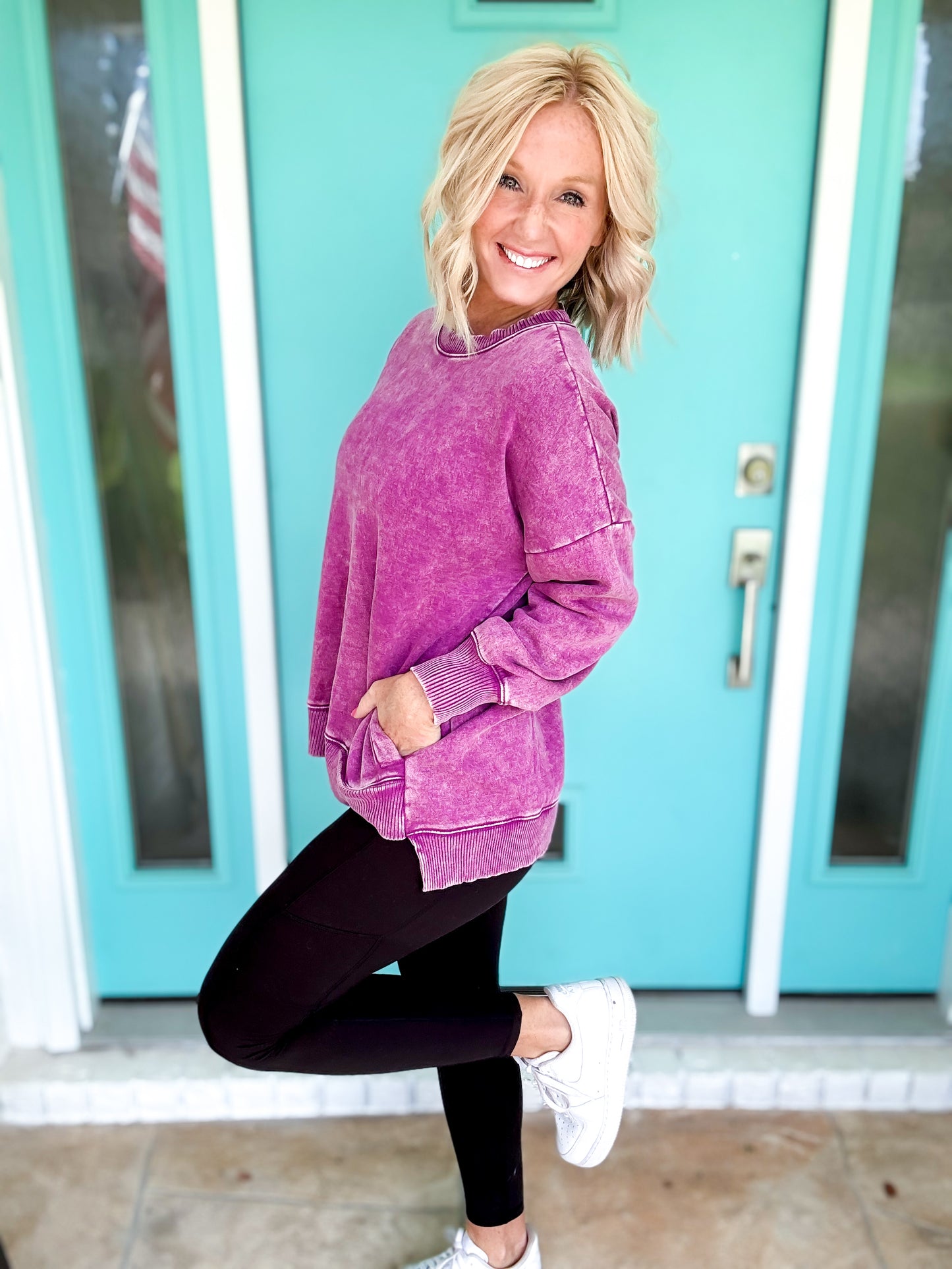 On Occasion Mineral Washed Pullover