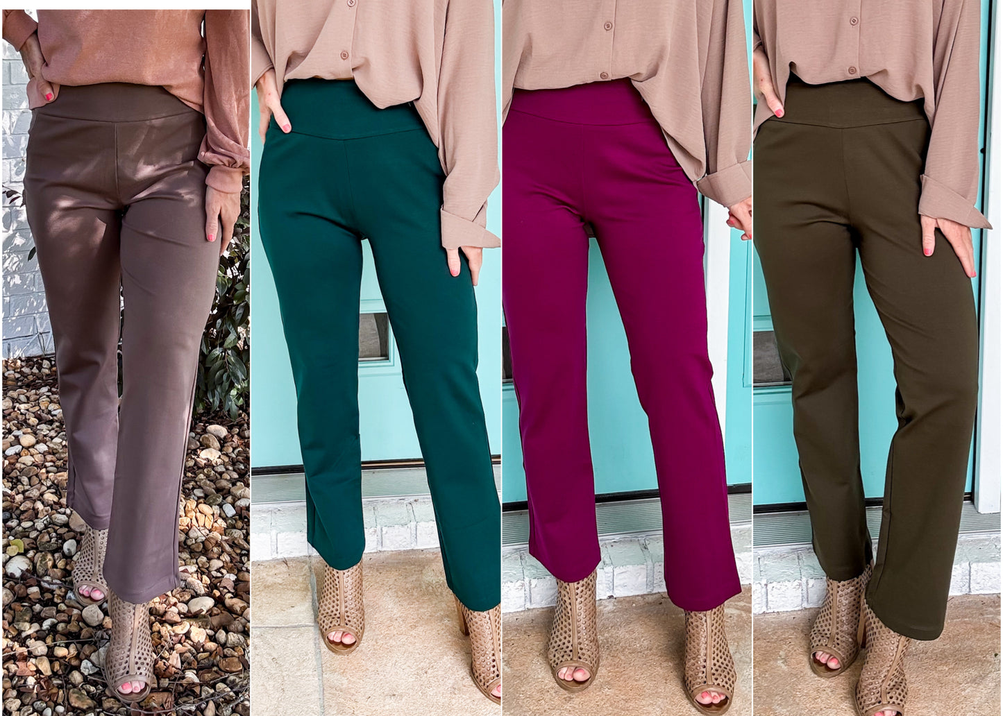 The Bella Flex Straight Dress Pants *stretch*