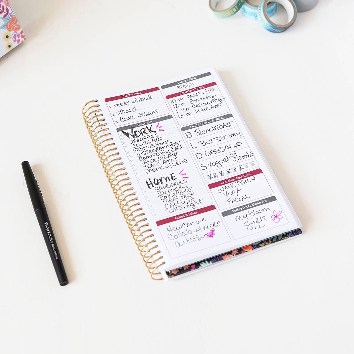 Notes, Goals, & To Do Bounded Book