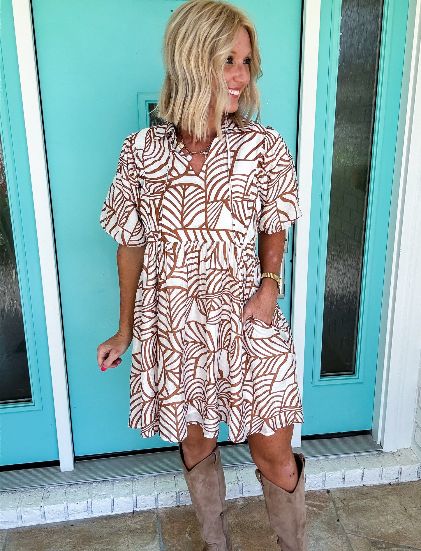 Mocha Meadow Dress
