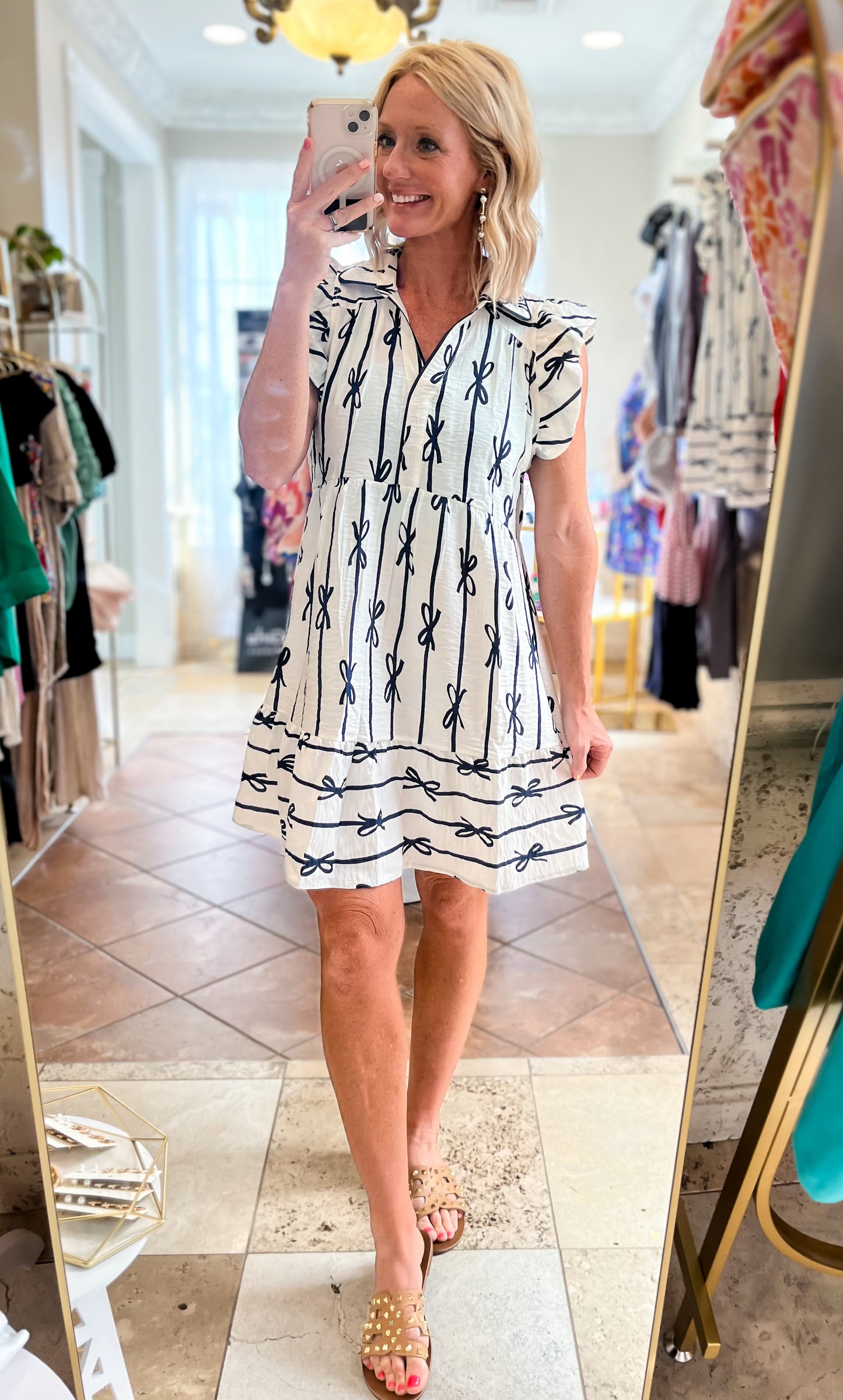 Bring on the Bows Dress -- White