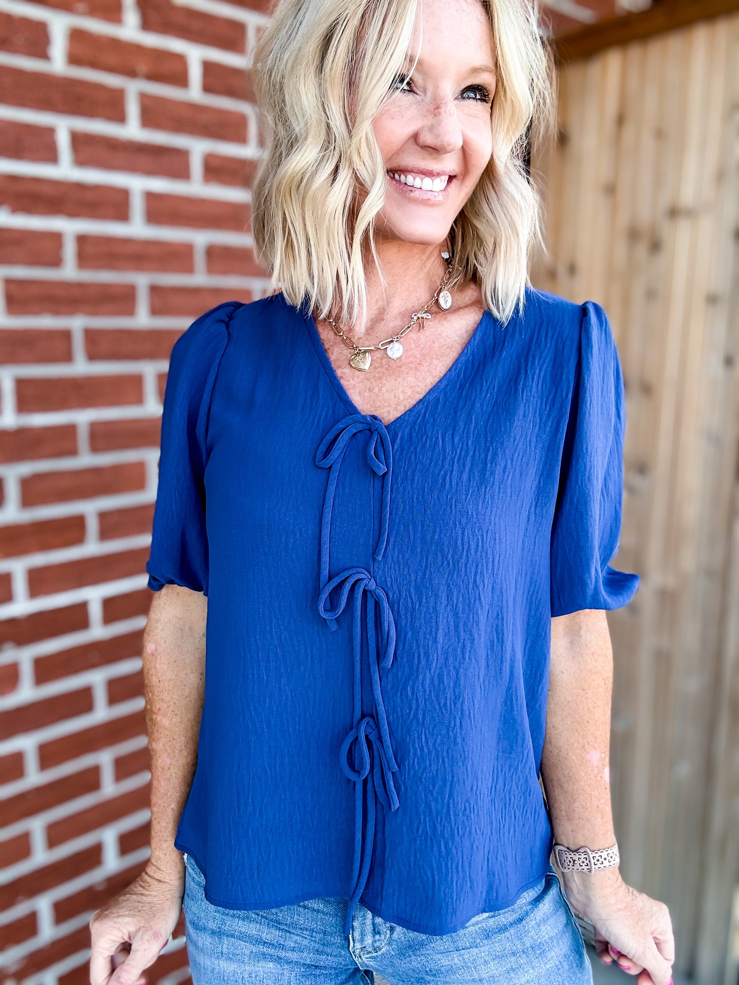 Tie Front Blouse