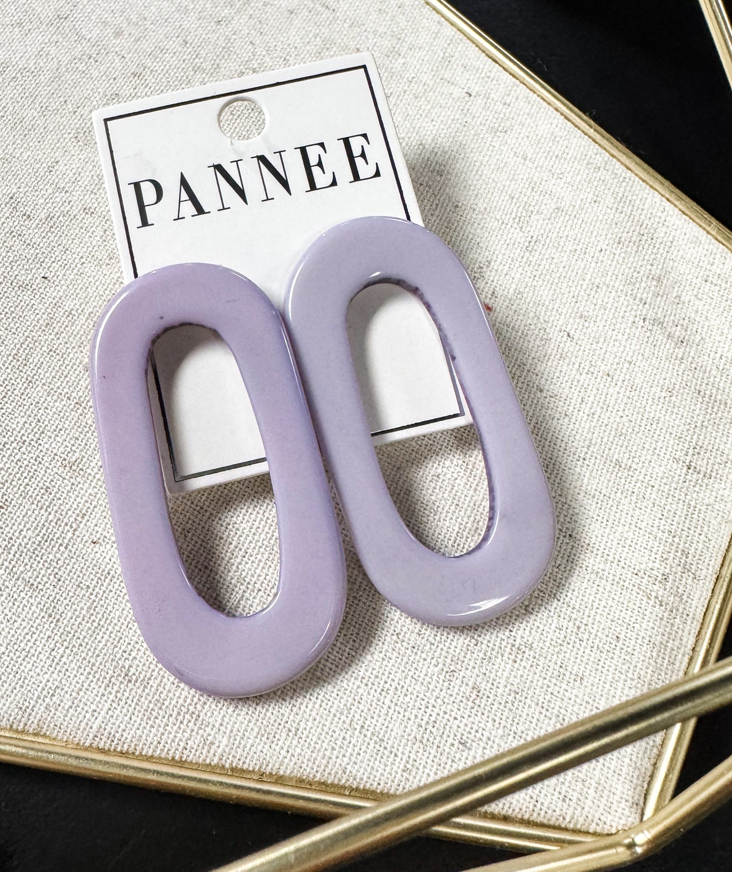 The Lillian Lavender Statement Earring