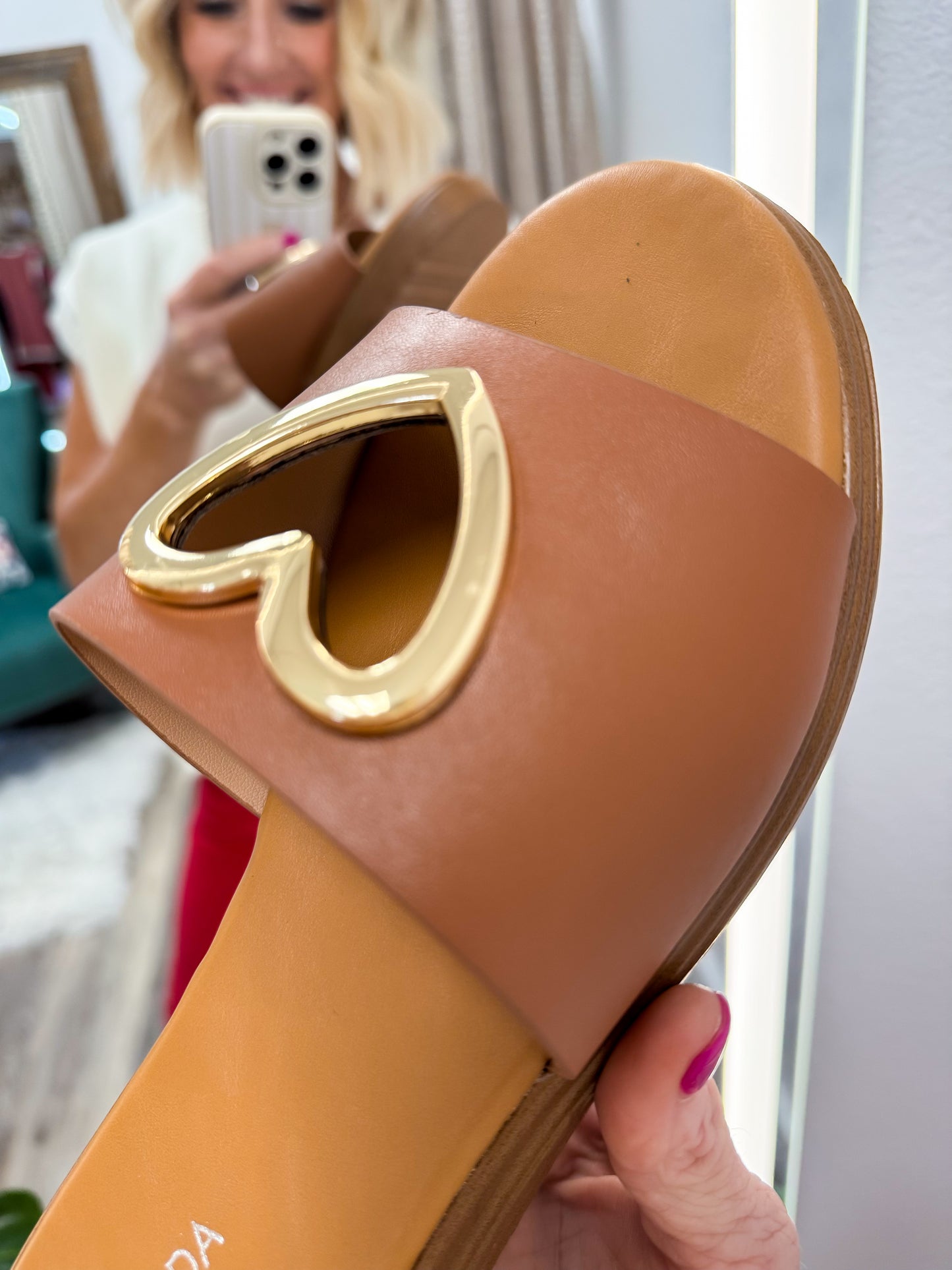 Heart Shaped Sandal *brown*