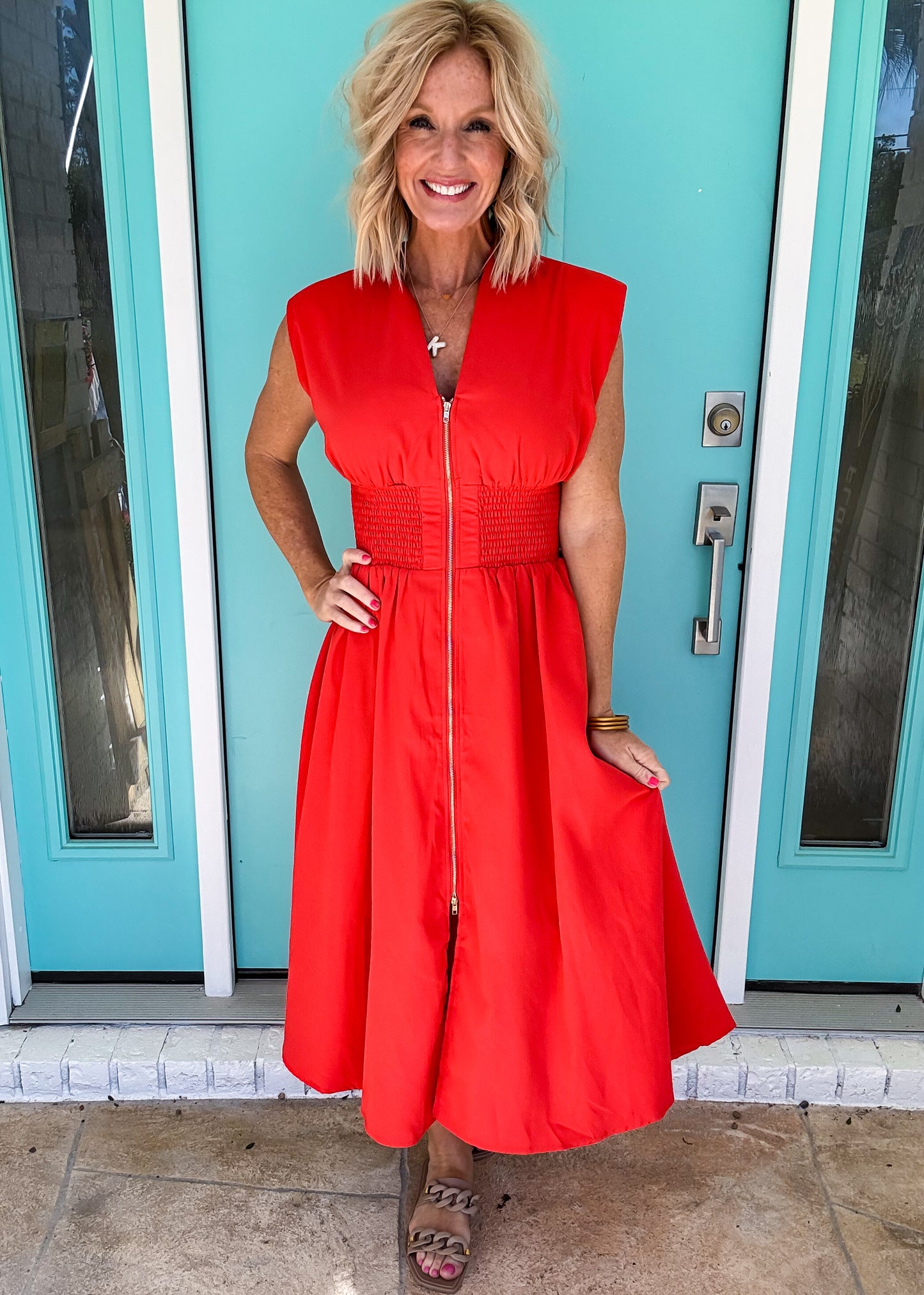 Stella Solid Smocked Dress