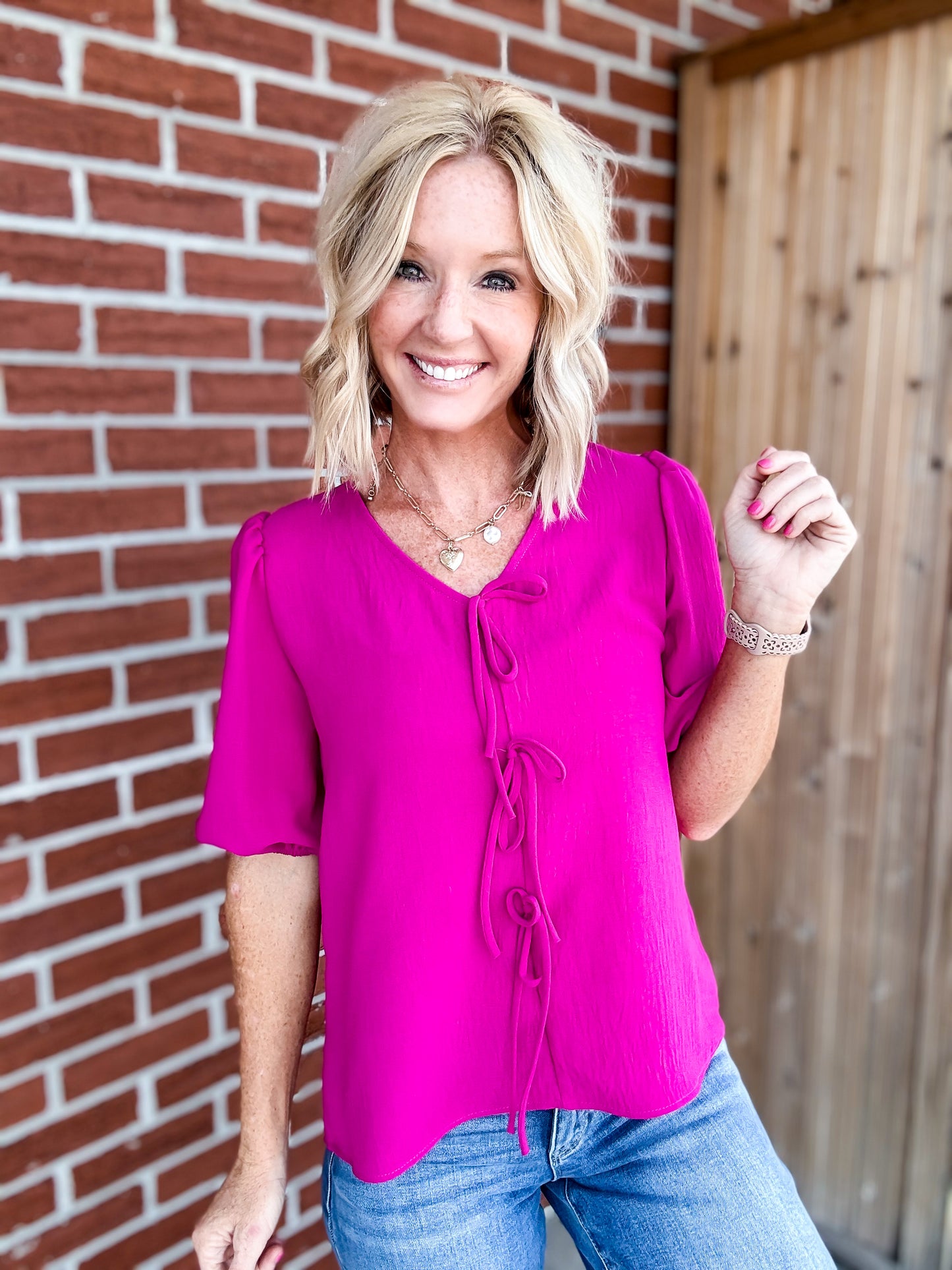 Tie Front Blouse