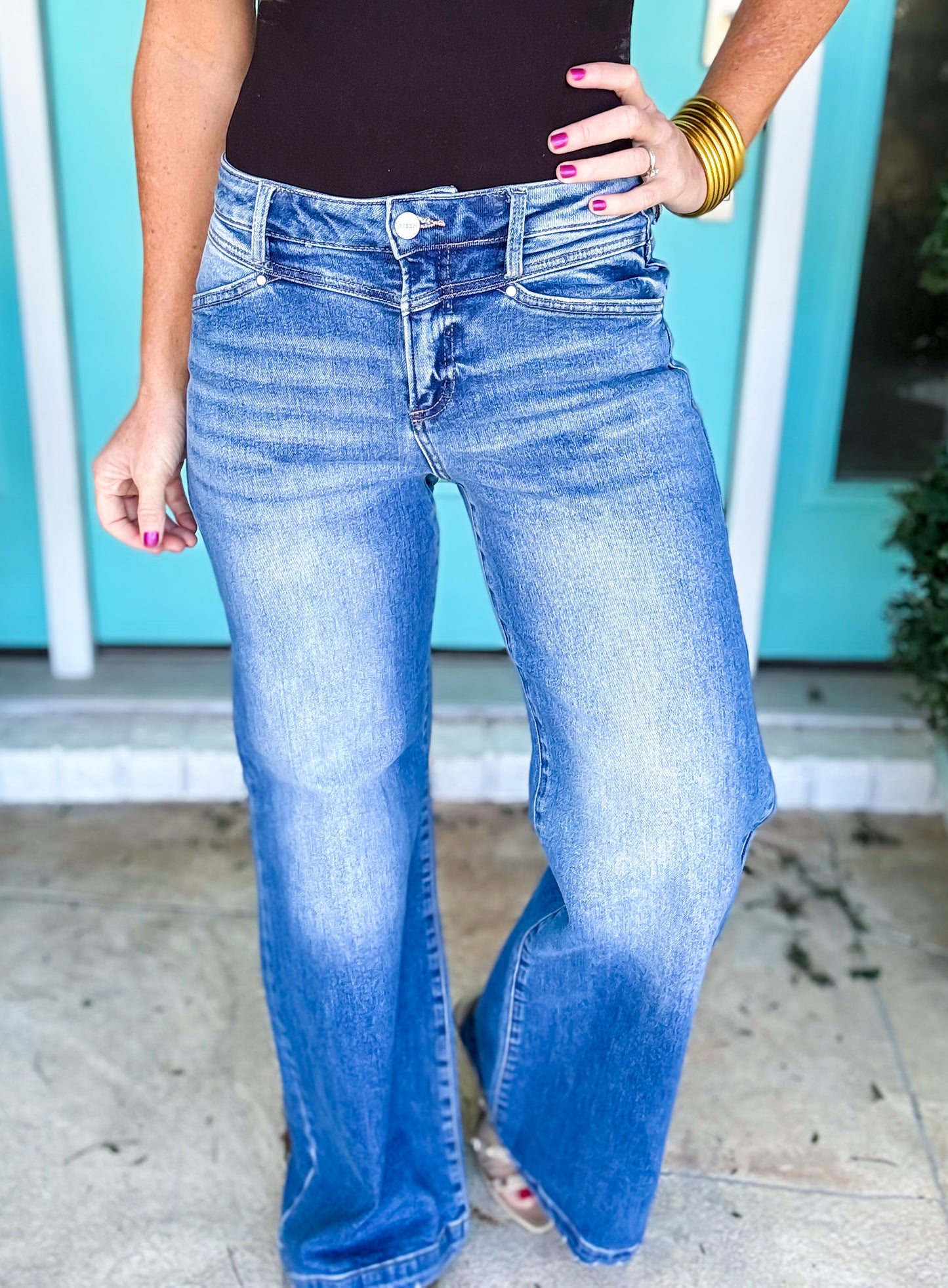 Sweetheart Yoke Jeans by Risen