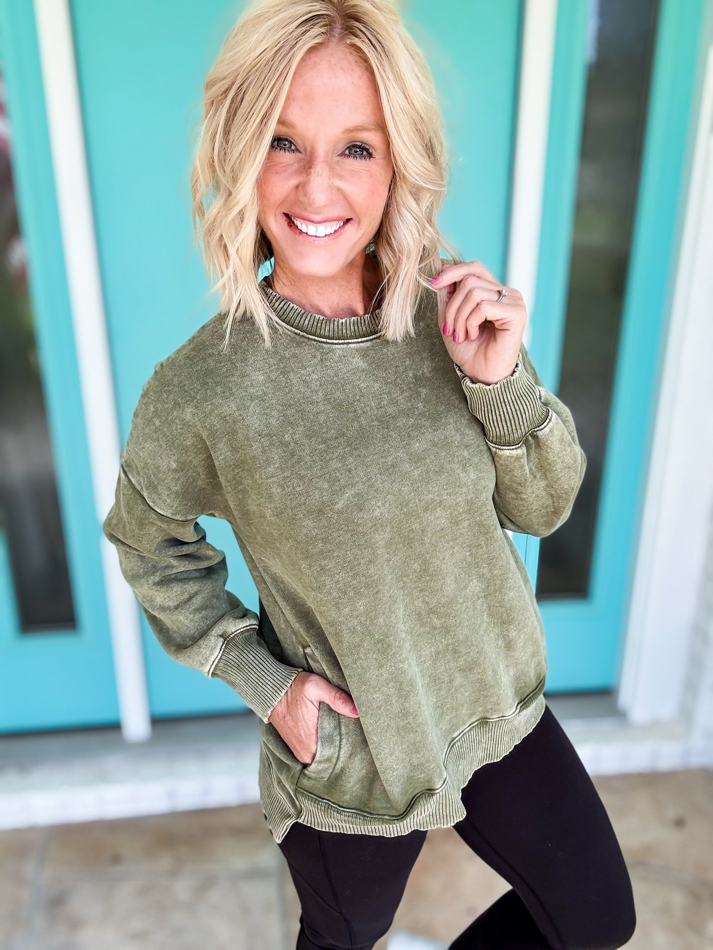 On Occasion Mineral Washed Pullover