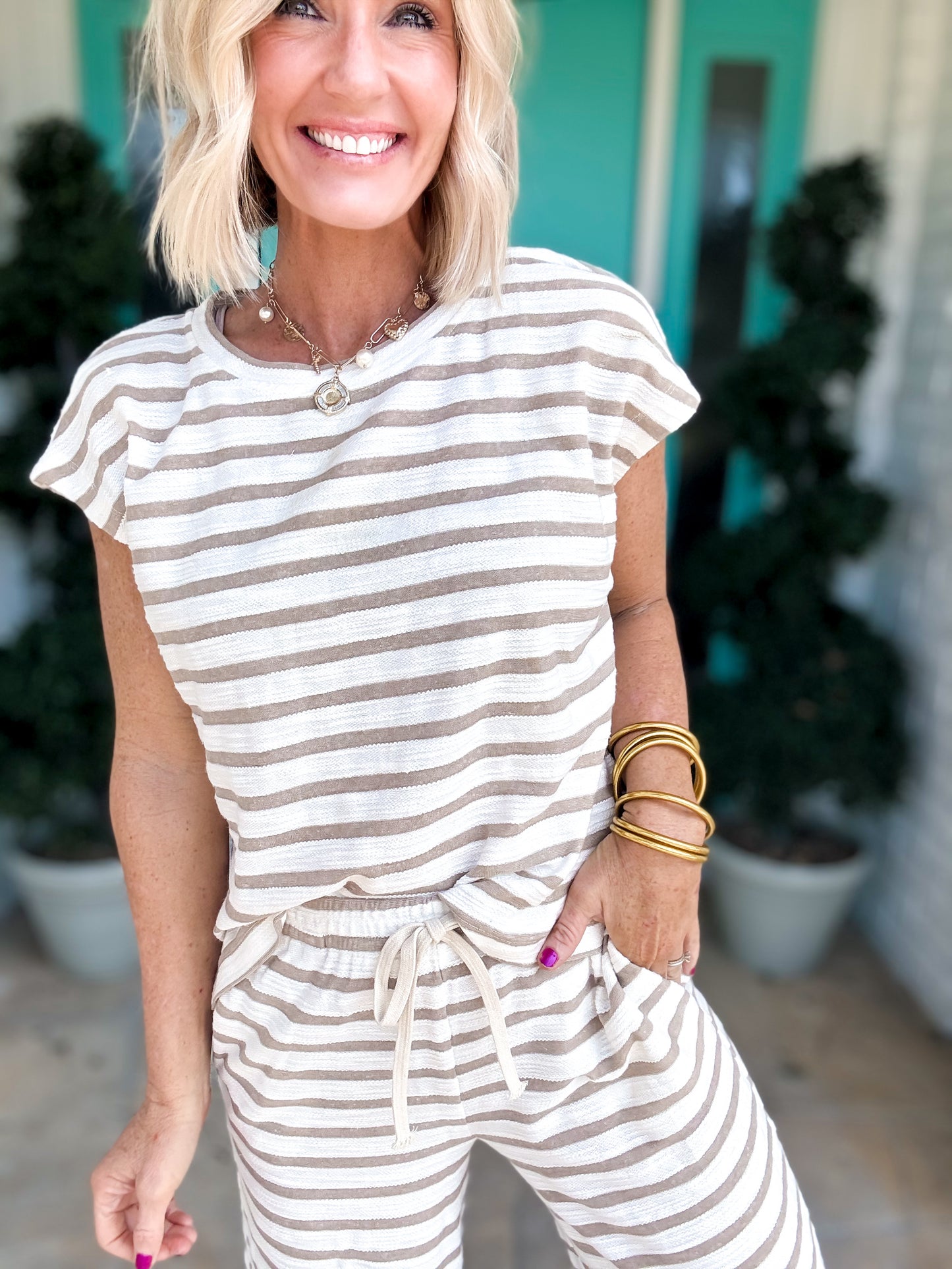 The Portside Striped Set