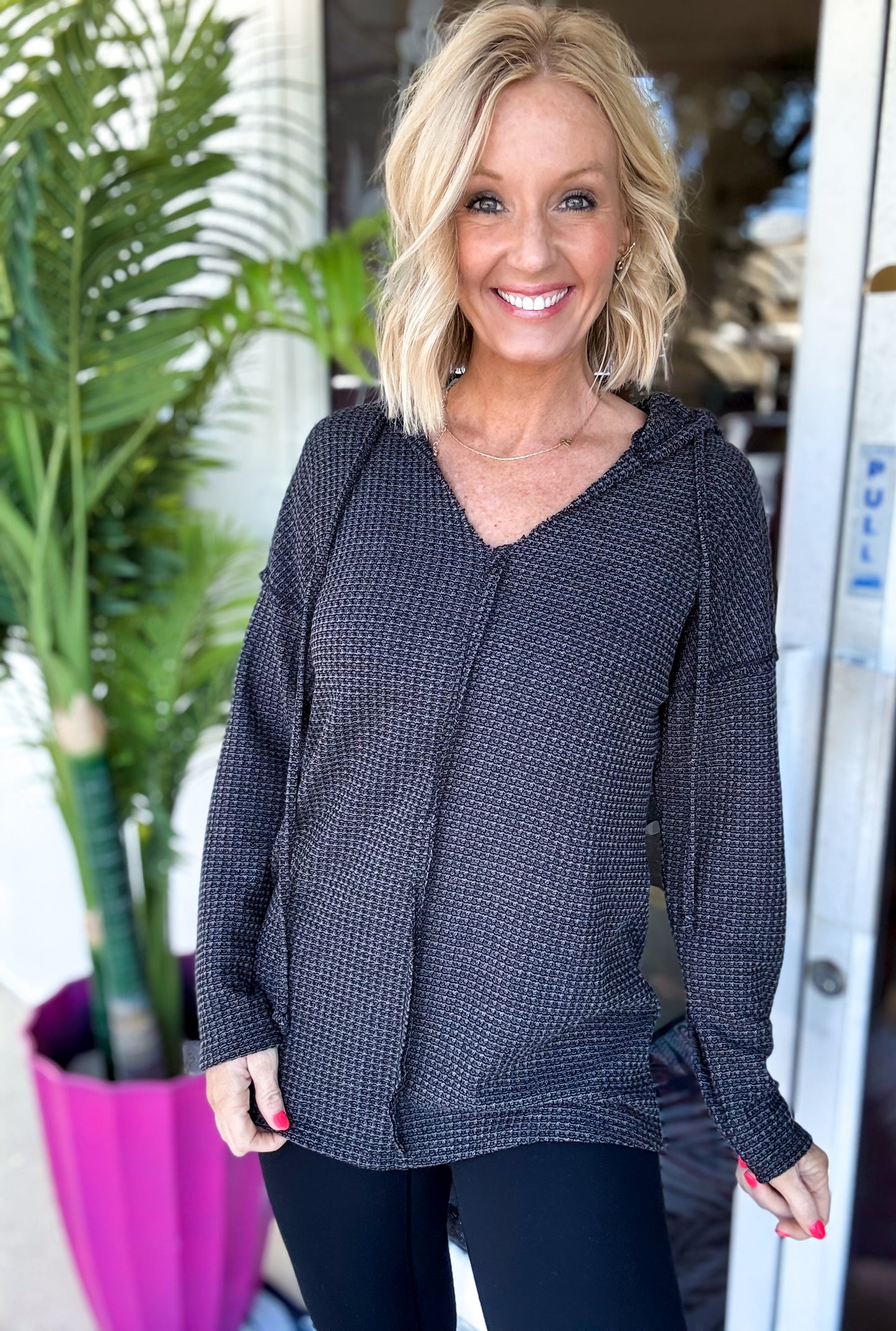 Blackout Waffle Hoodie