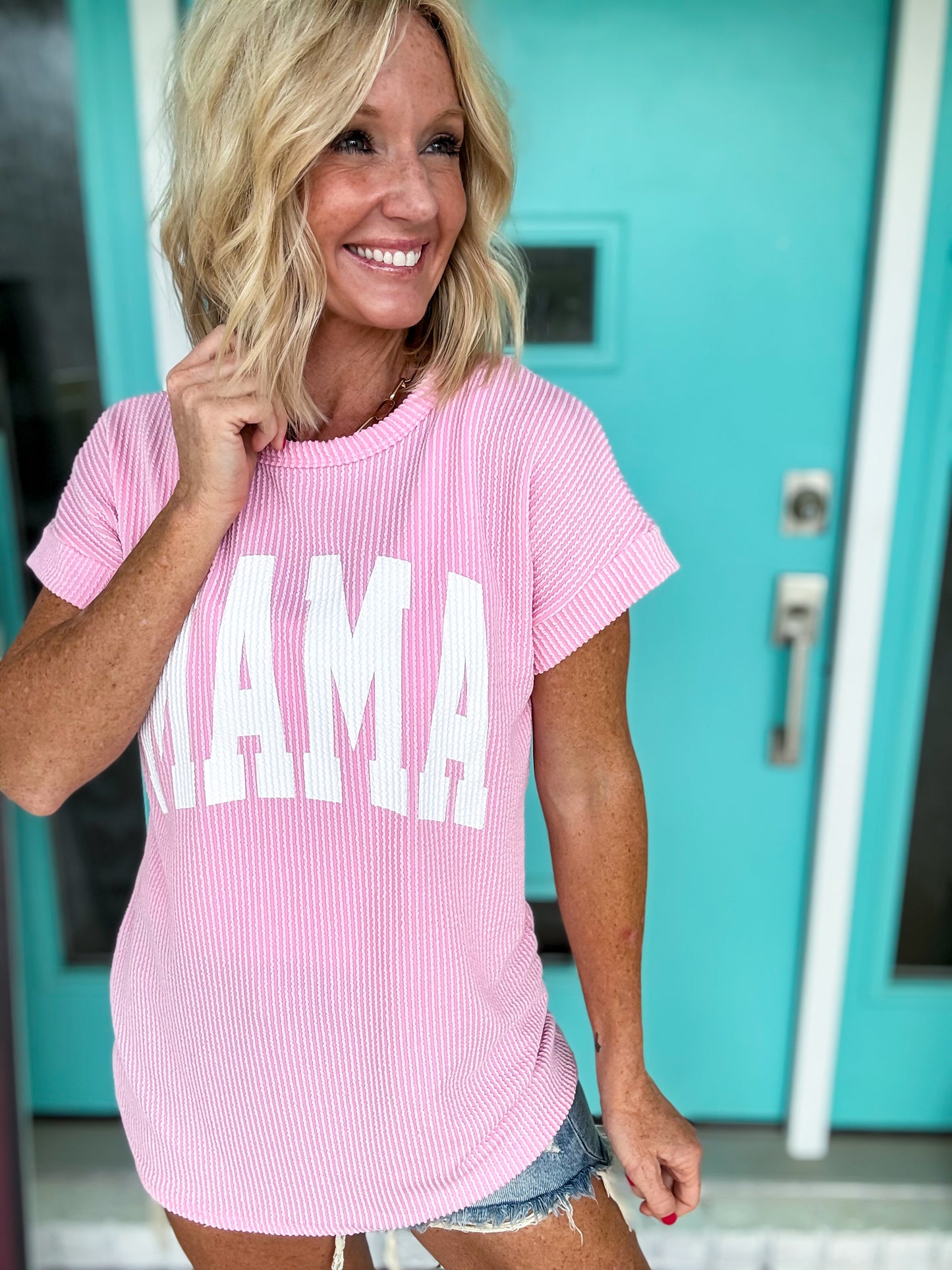 Ribbed MAMA Top