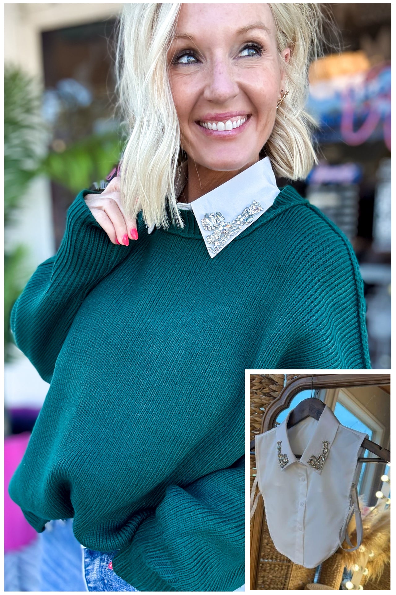 Finishing Touch Faux Collar