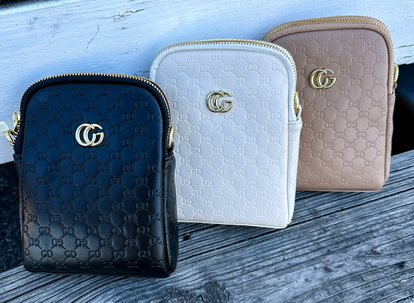 CG Buckle Quilted Crossbody Bag