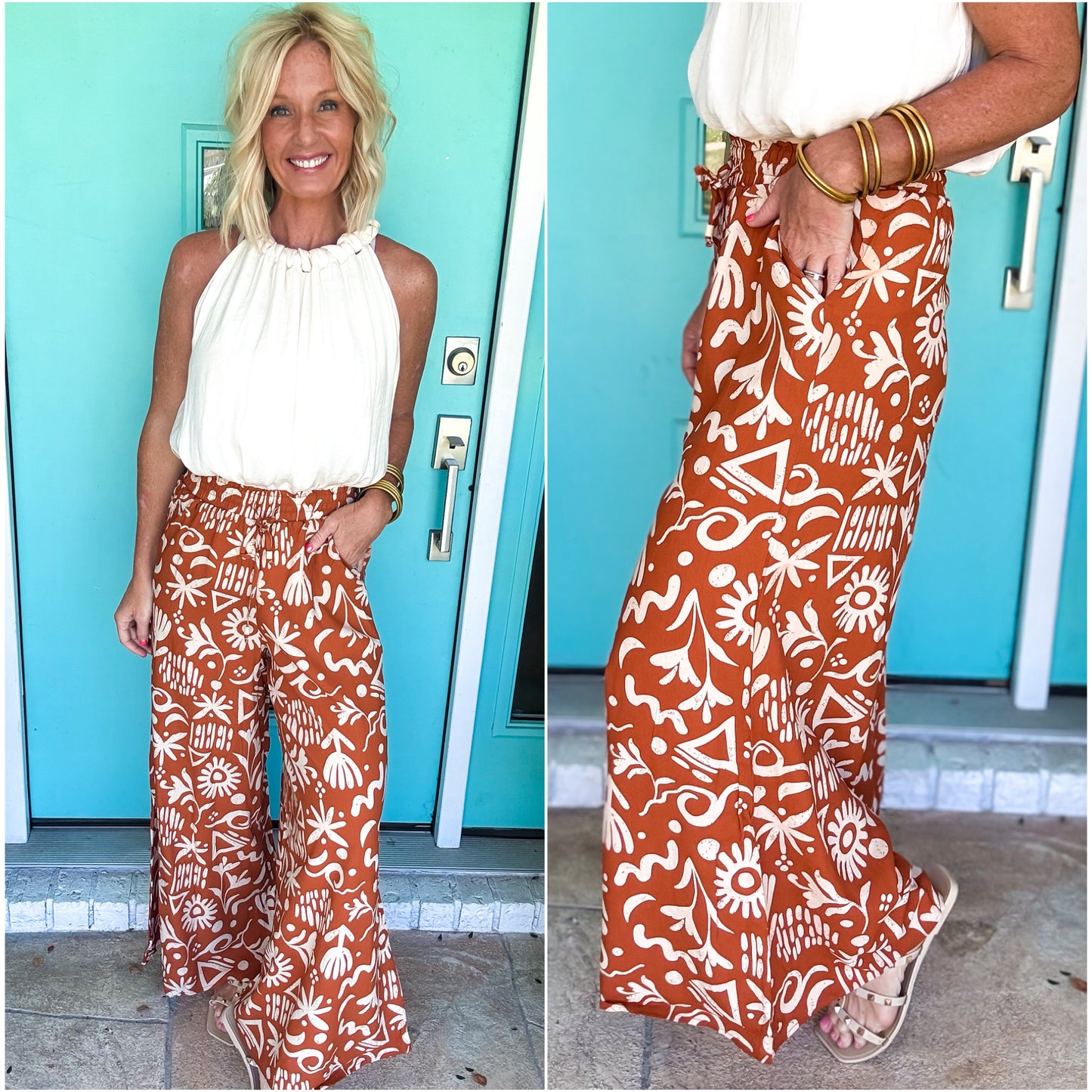Dizzy Drape Wide Leg Pants