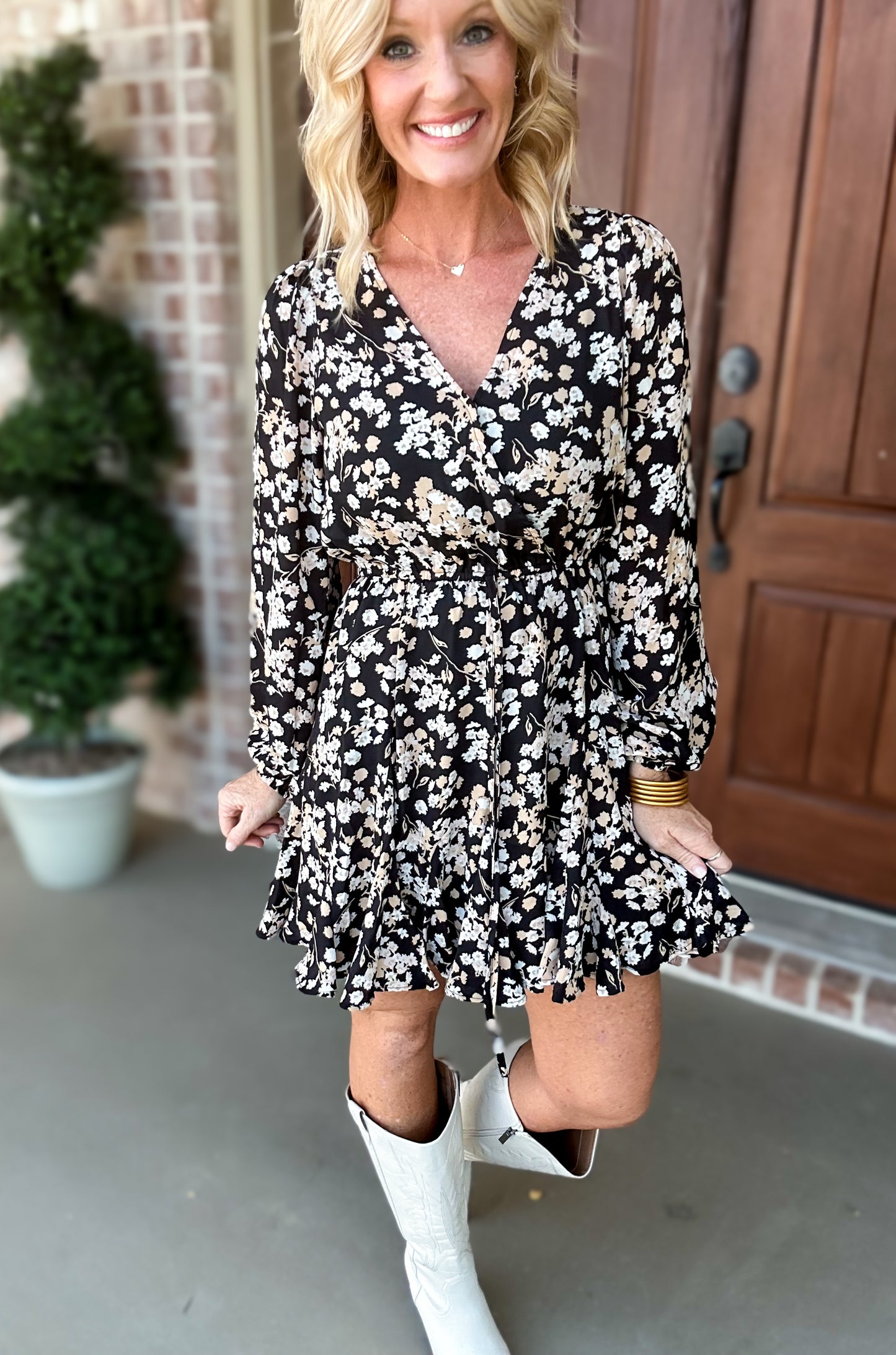 Feel The Fall Flowers Dress