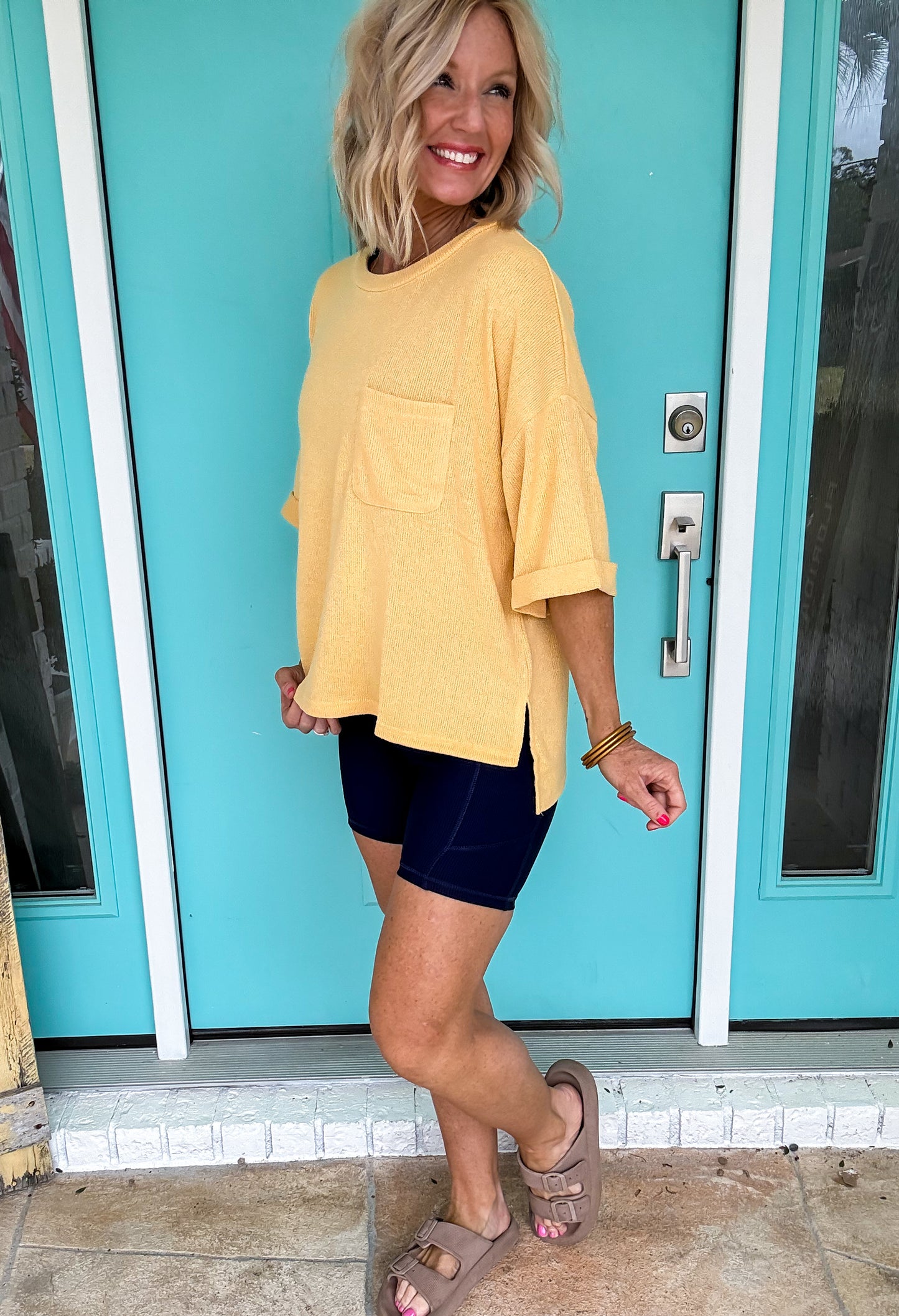 Ribbed Biker Shorts