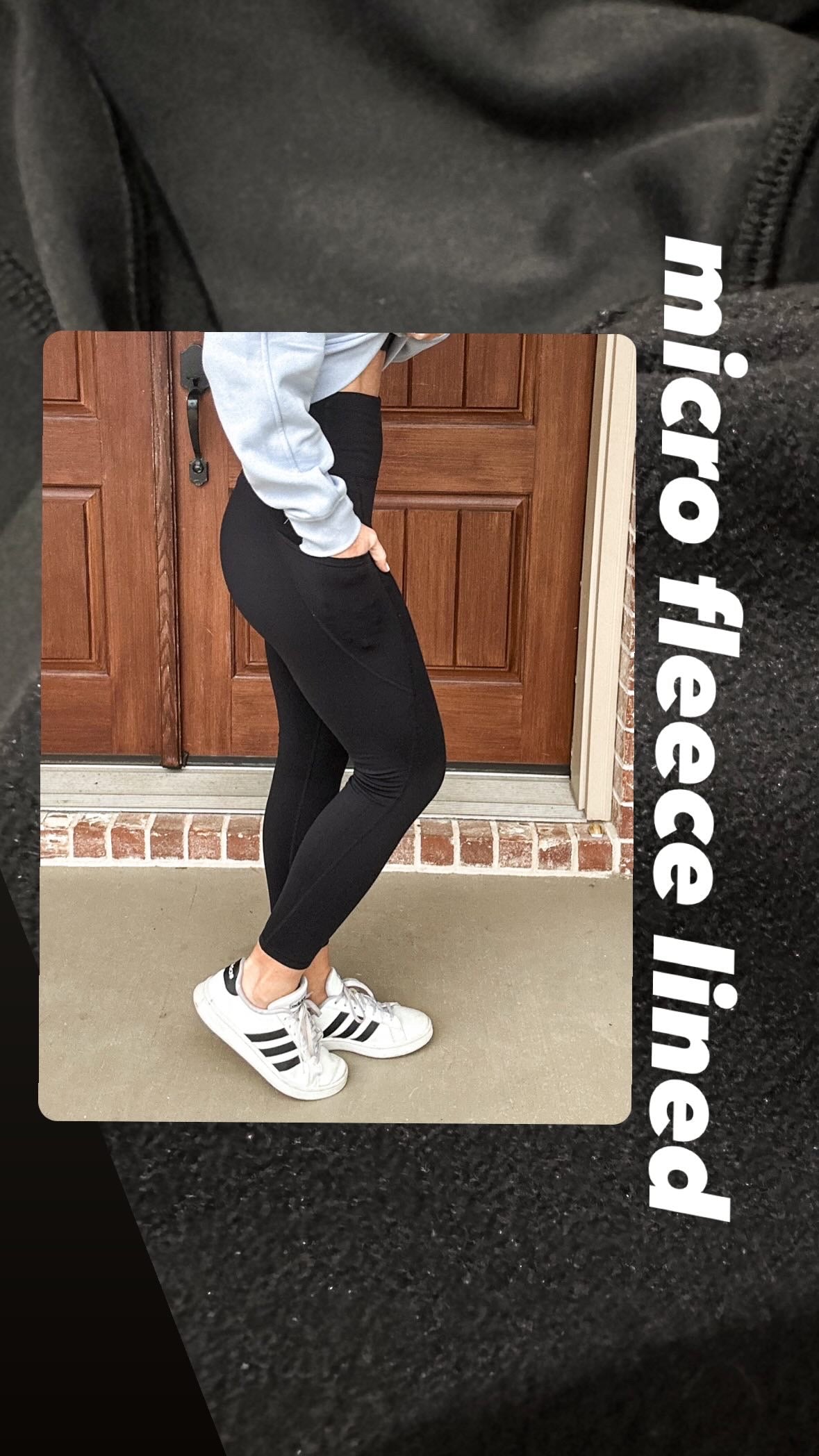 Tummy Control Micro Fleece Signature Leggings w/Pockets *Twenty 17 brand