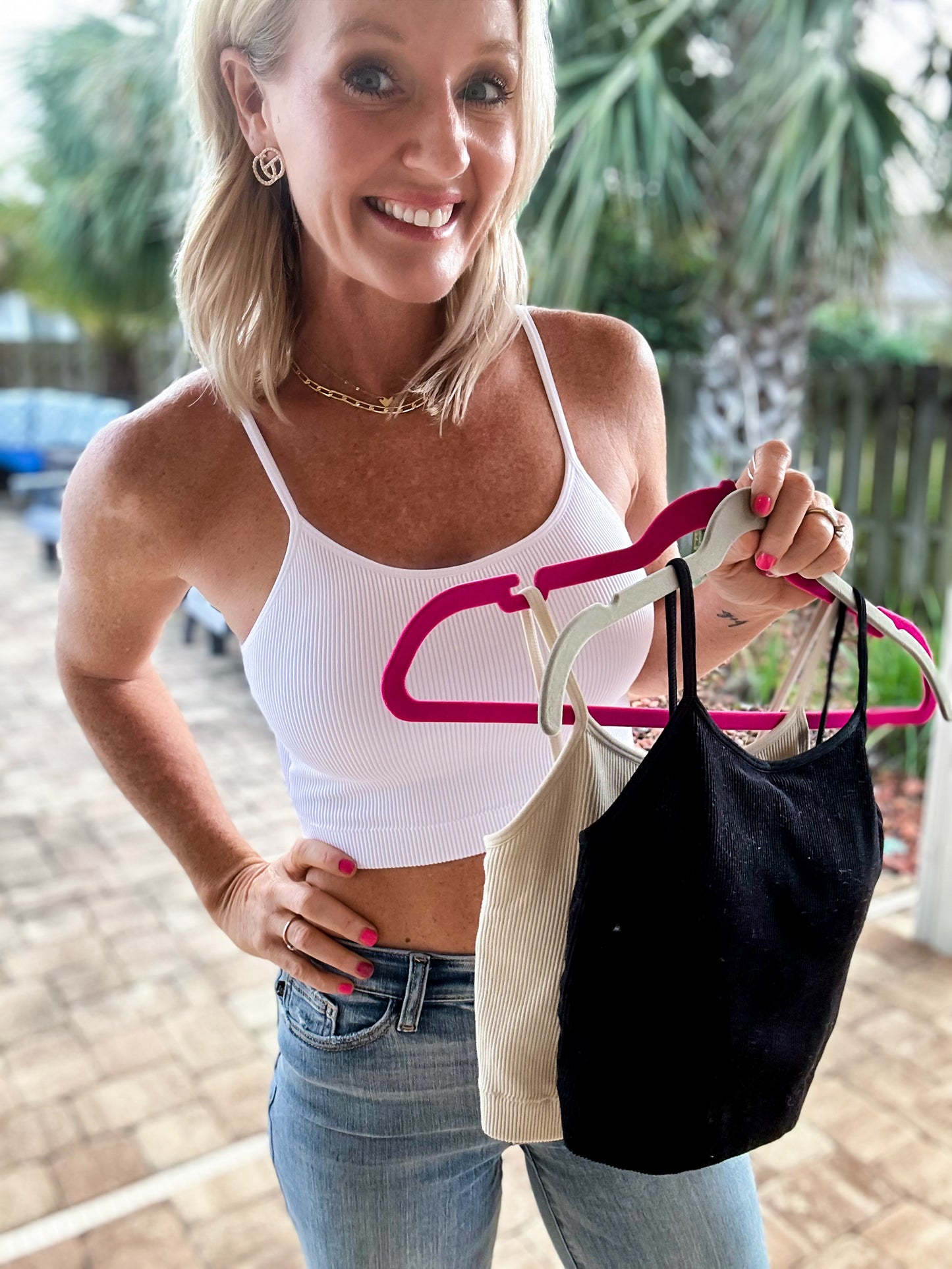 The Seamless Ribbed Cropped Cami