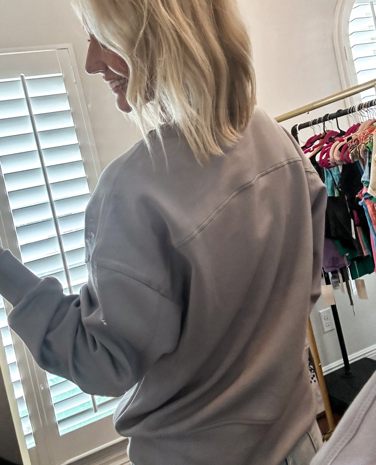 Luxurious Scuba Sweatshirt -- Gray