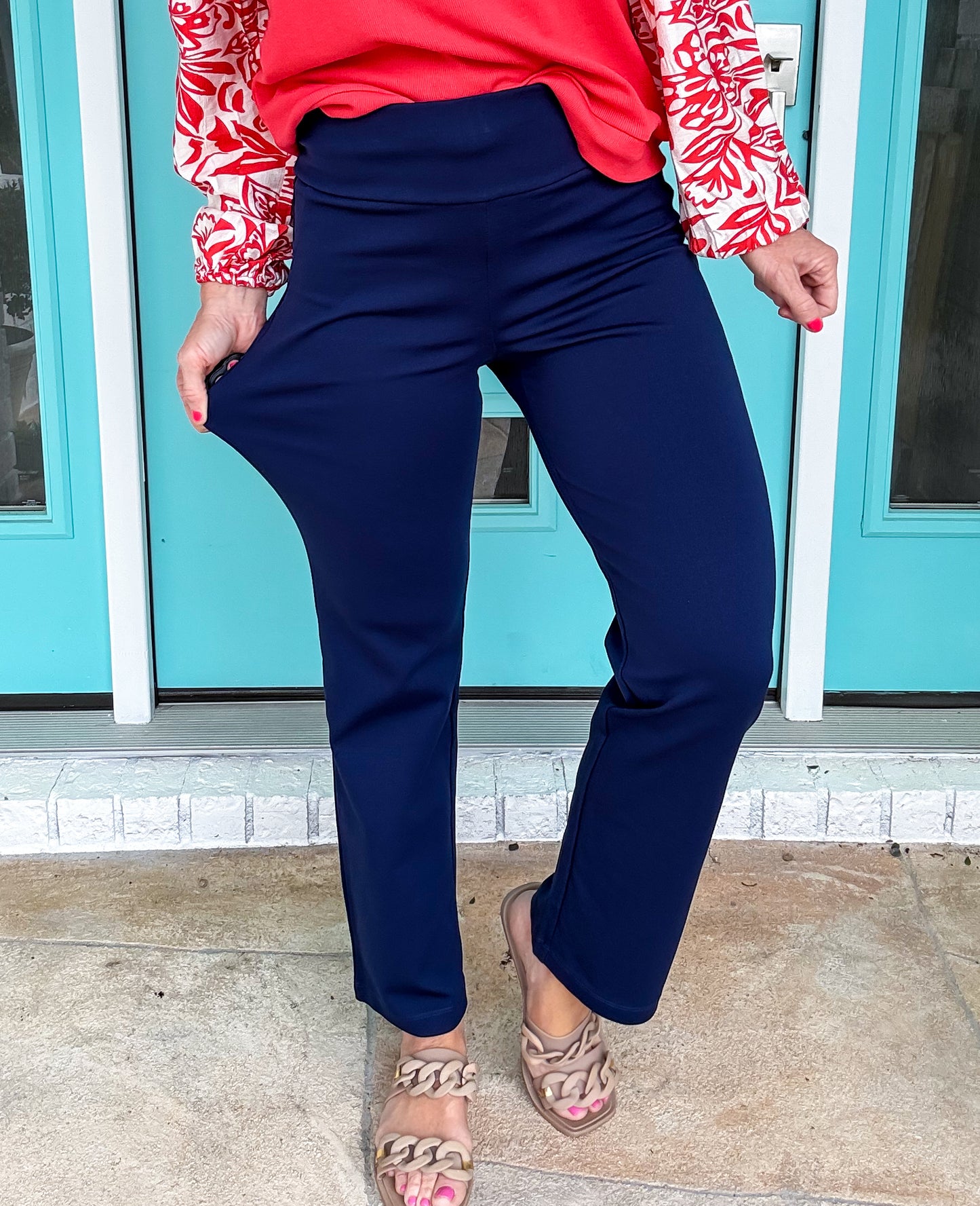 The Bella Flex Straight Dress Pants *stretch*